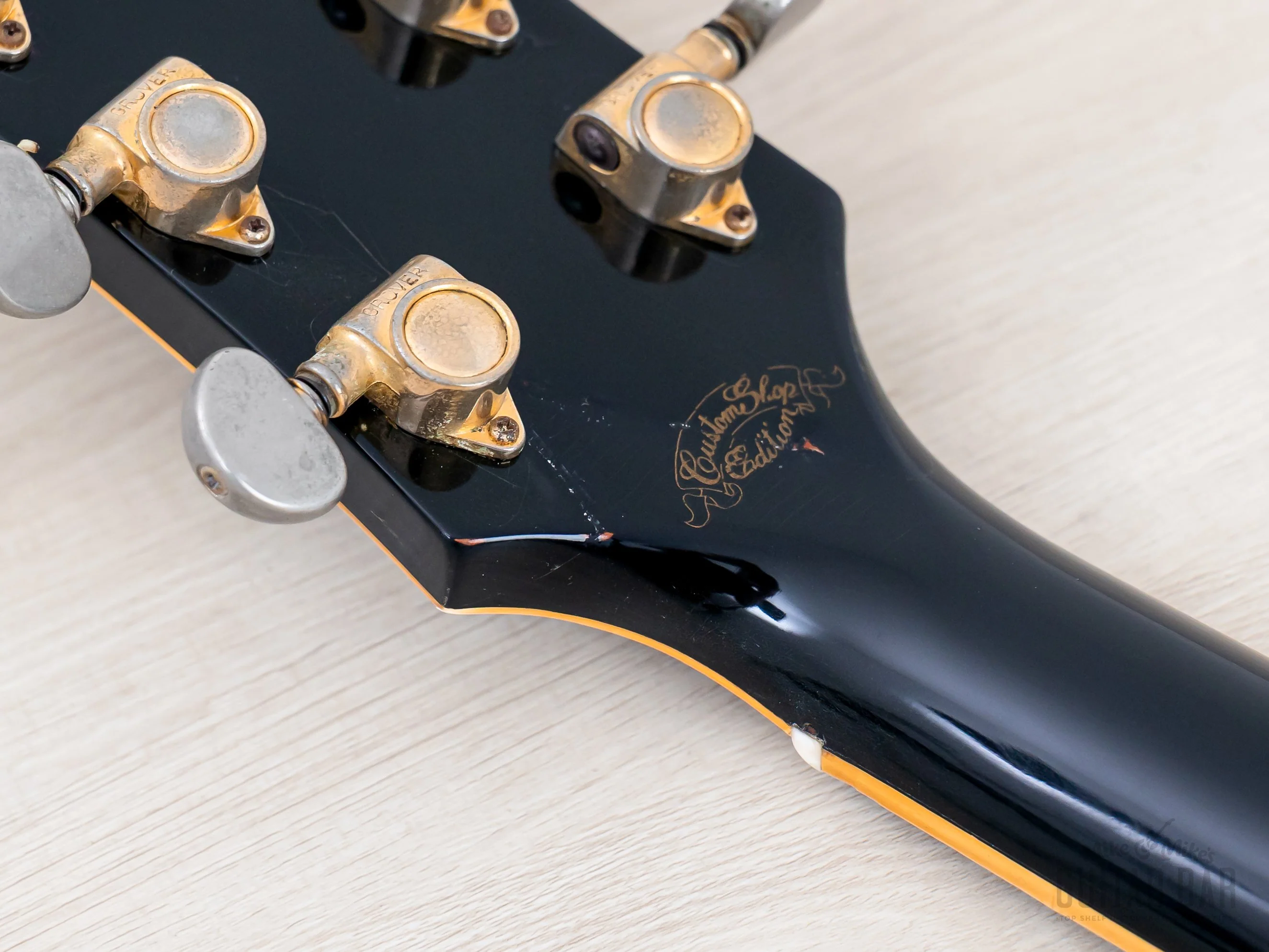 1991 Gibson Custom Shop Edition Pre-Historic '54 Les Paul Custom Black Beauty w/ Case, Yamano - Image 6