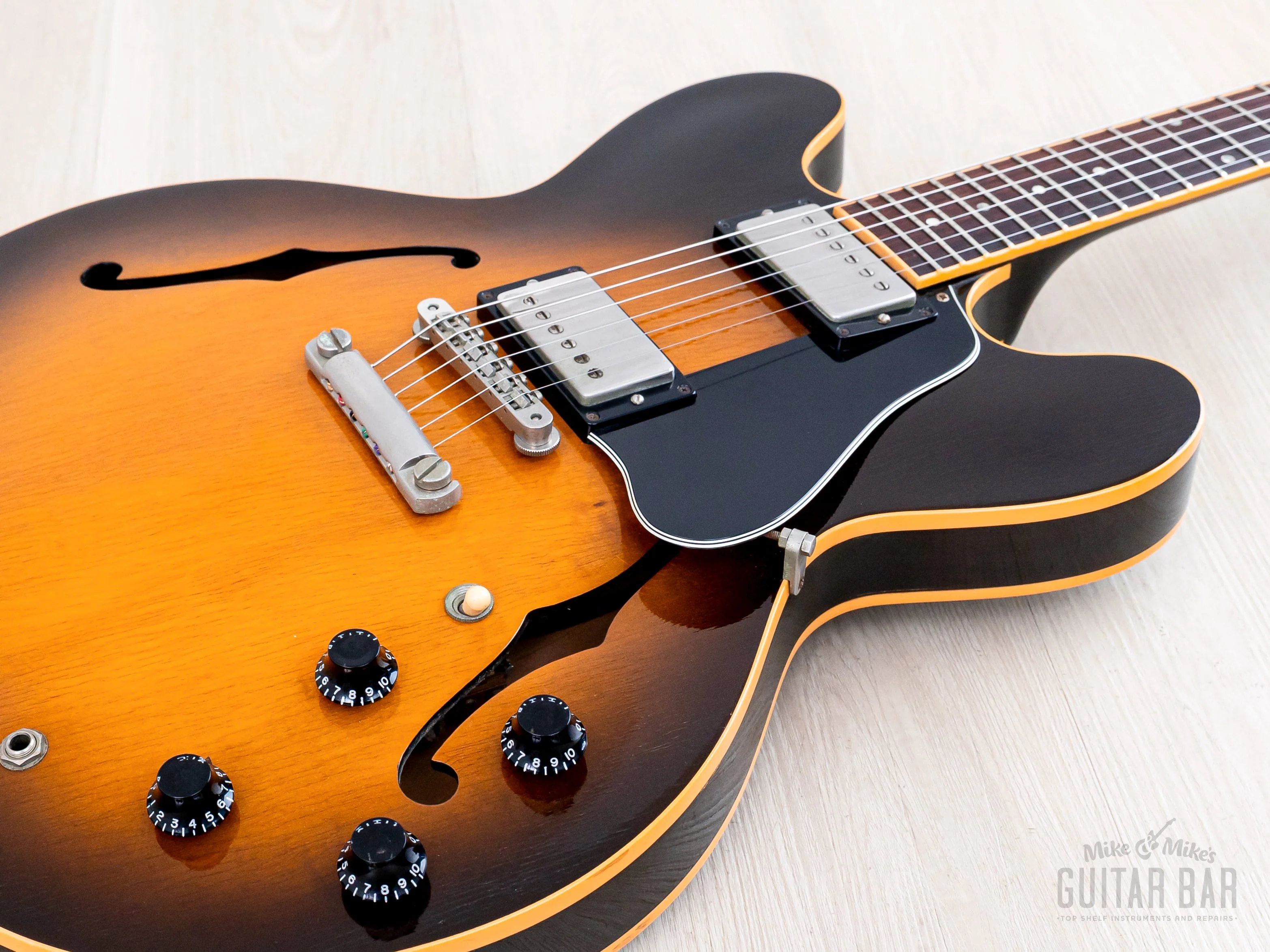 1991 Gibson ES-335 Dot Figured Vintage Sunburst w/ 57 Classic PAFs, Case & Hangtags, Yamano - Image 7