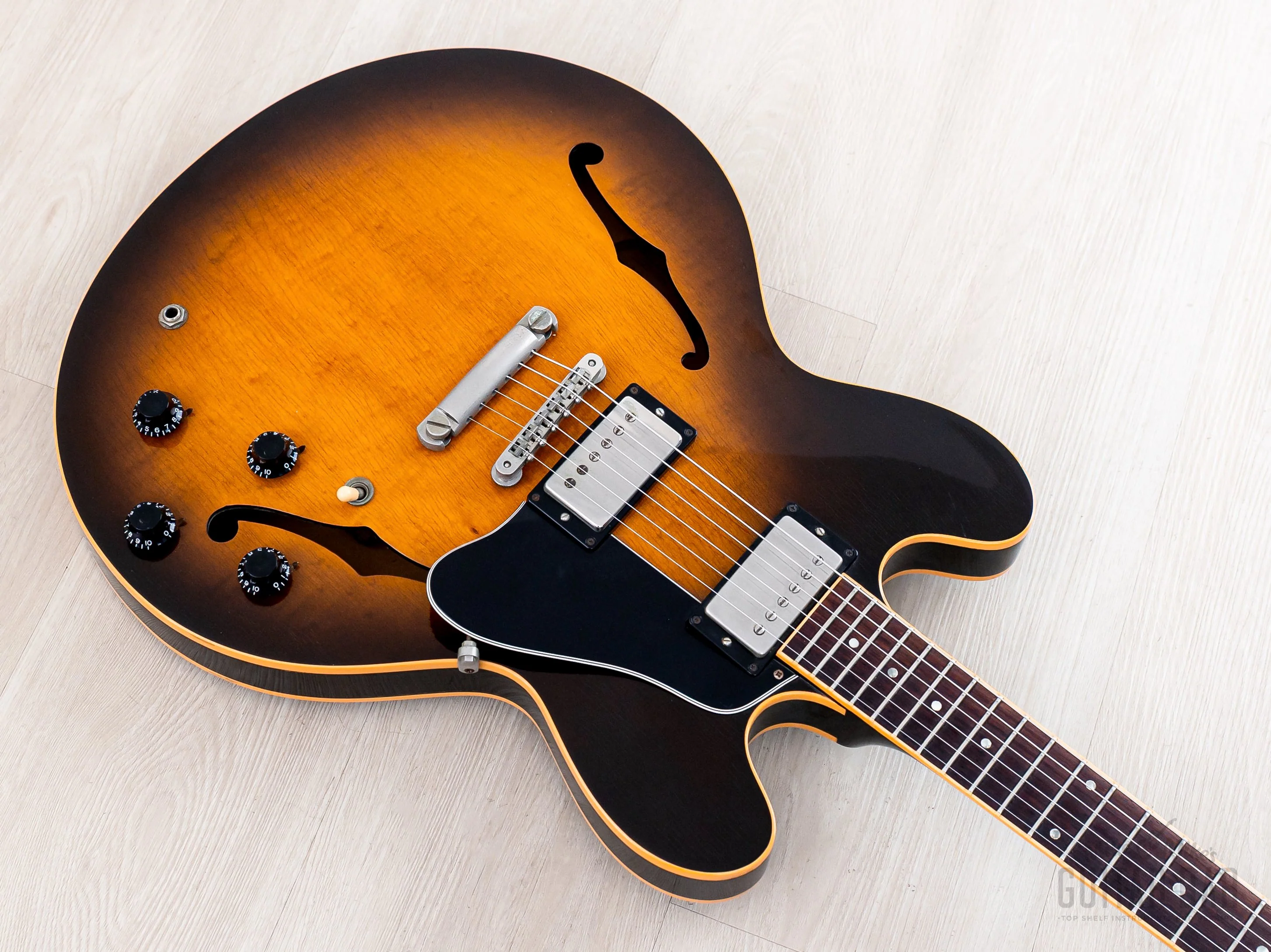 1991 Gibson ES-335 Dot Figured Vintage Sunburst w/ 57 Classic PAFs, Case & Hangtags, Yamano - Image 9