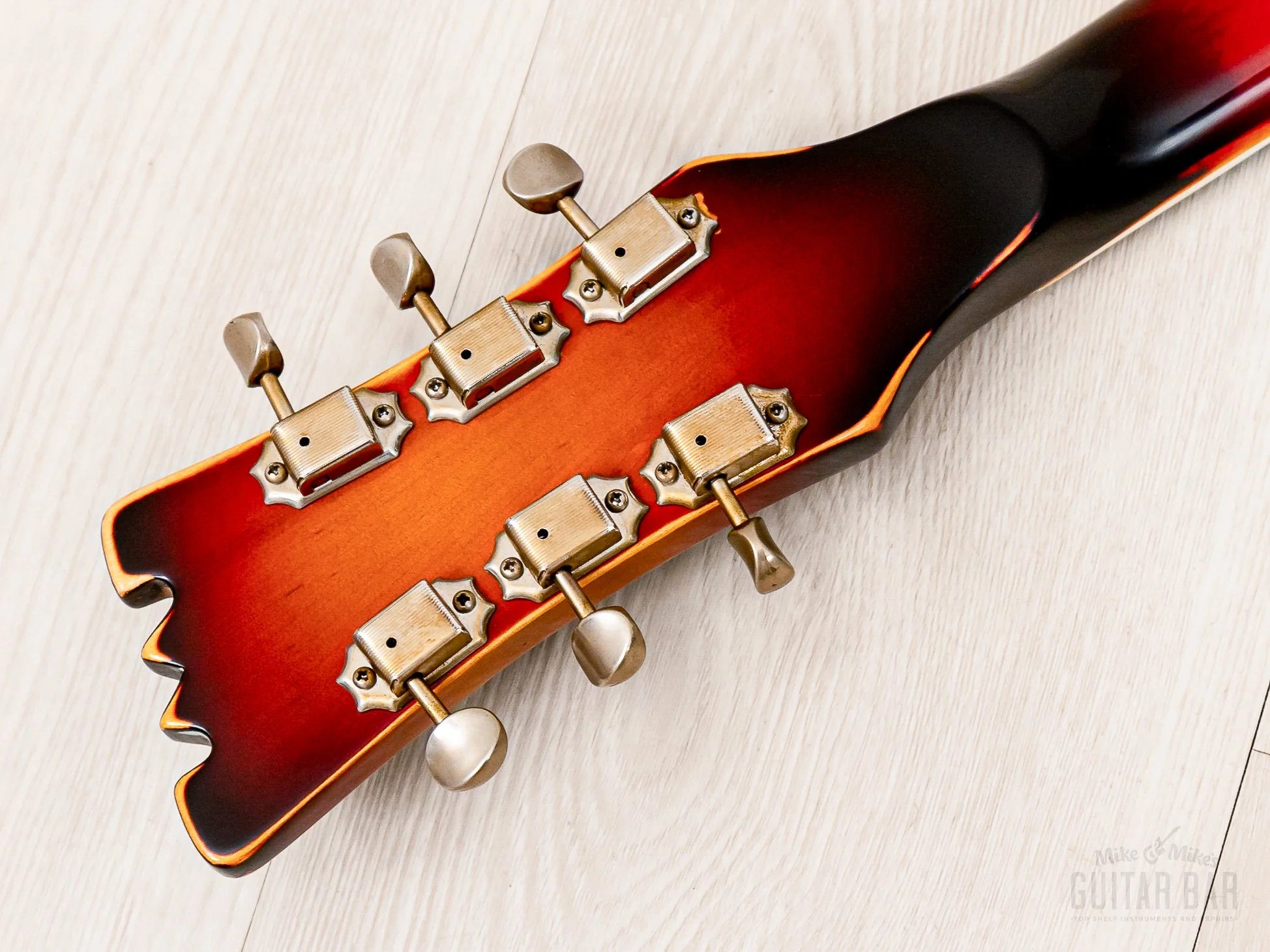 1991 Mosrite Ventures Model USA-Made "Built in Soul" Sunburst w/ Vibramute & Case, Semie Moseley - Image 5