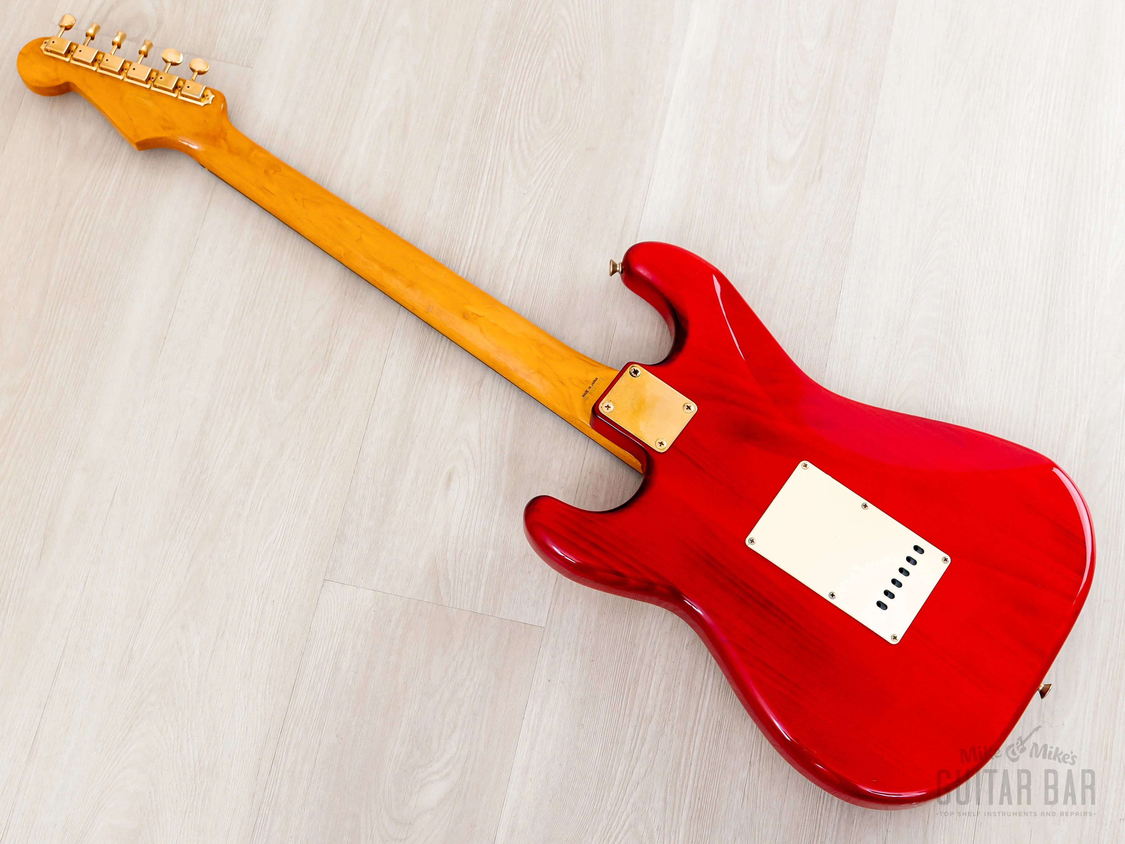 1992 Fender Custom Edition '57 Stratocaster ST57G-65 Charcoal Red w/ Gold Hardware, Japan MIJ Fujigen - Image 13