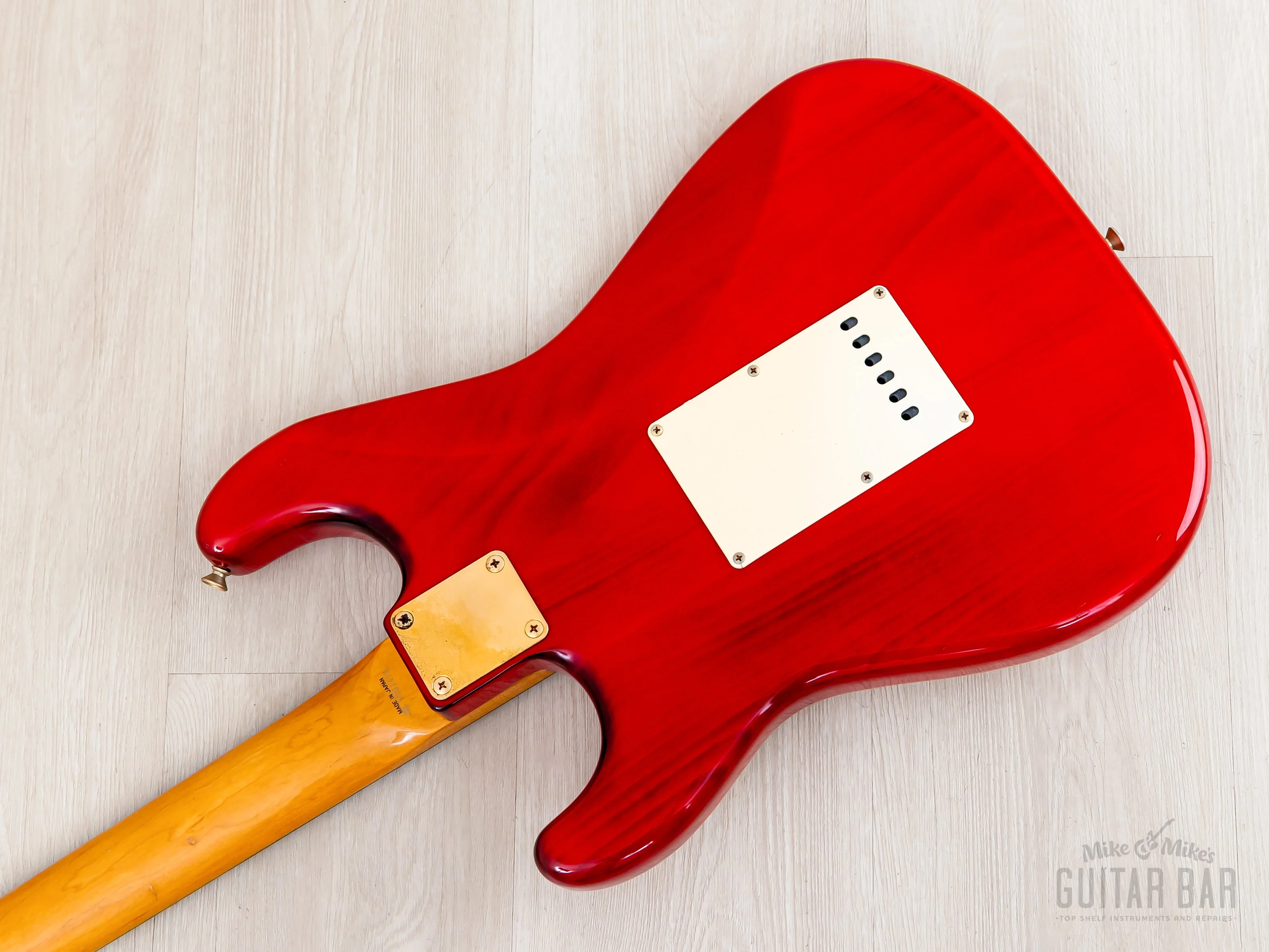1992 Fender Custom Edition '57 Stratocaster ST57G-65 Charcoal Red w/ Gold Hardware, Japan MIJ Fujigen - Image 15