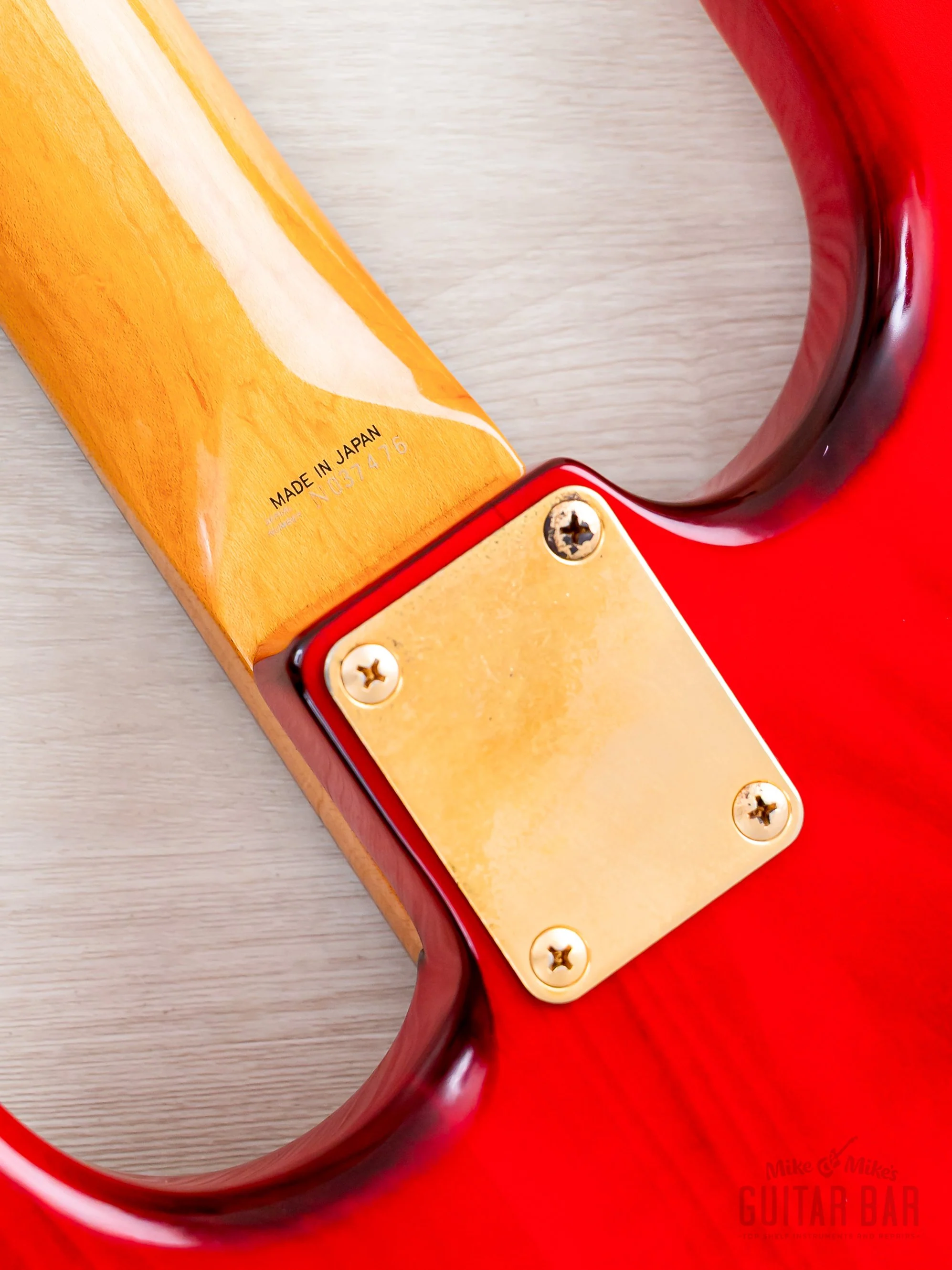 1992 Fender Custom Edition '57 Stratocaster ST57G-65 Charcoal Red w/ Gold Hardware, Japan MIJ Fujigen - Image 16