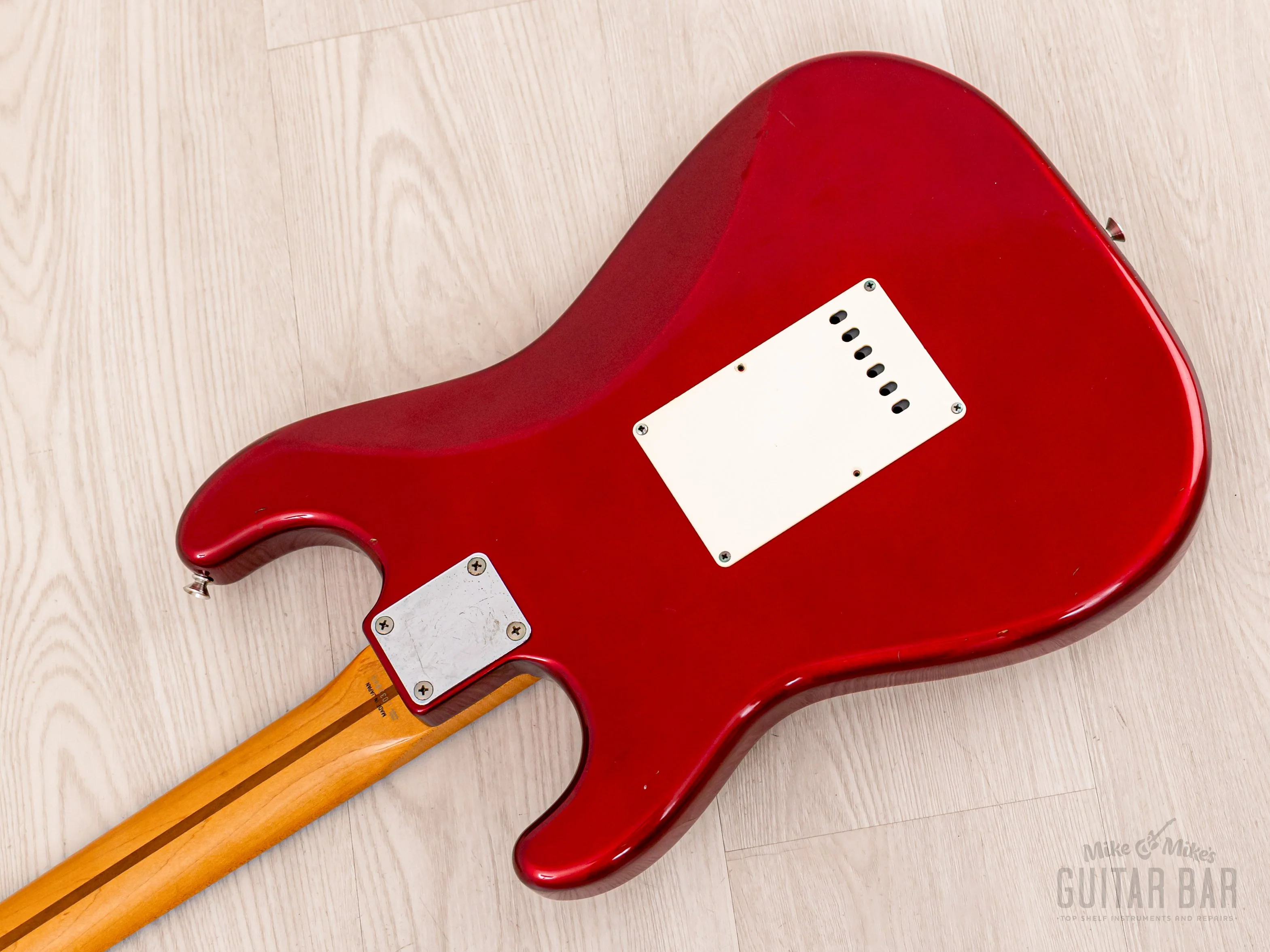 1992 Fender Order Made Stratocaster Yngwie-Spec Candy Apple Red w/ Scalloped Fretboard, Japan MIJ Fujigen - Image 15