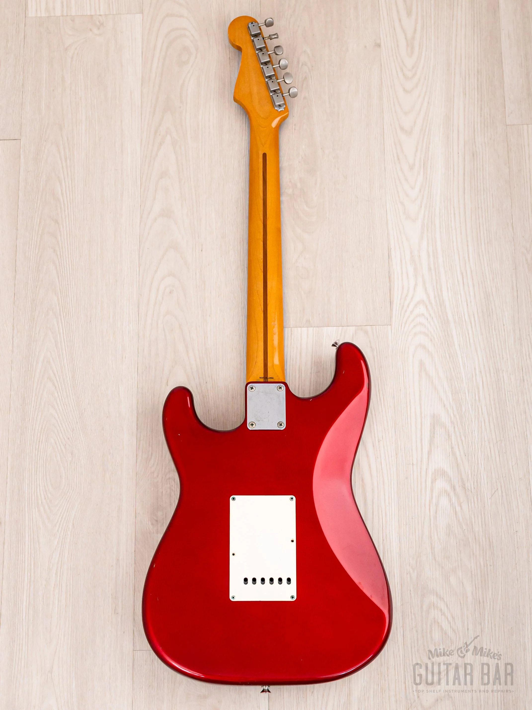 1992 Fender Order Made Stratocaster Yngwie-Spec Candy Apple Red w/ Scalloped Fretboard, Japan MIJ Fujigen - Image 3