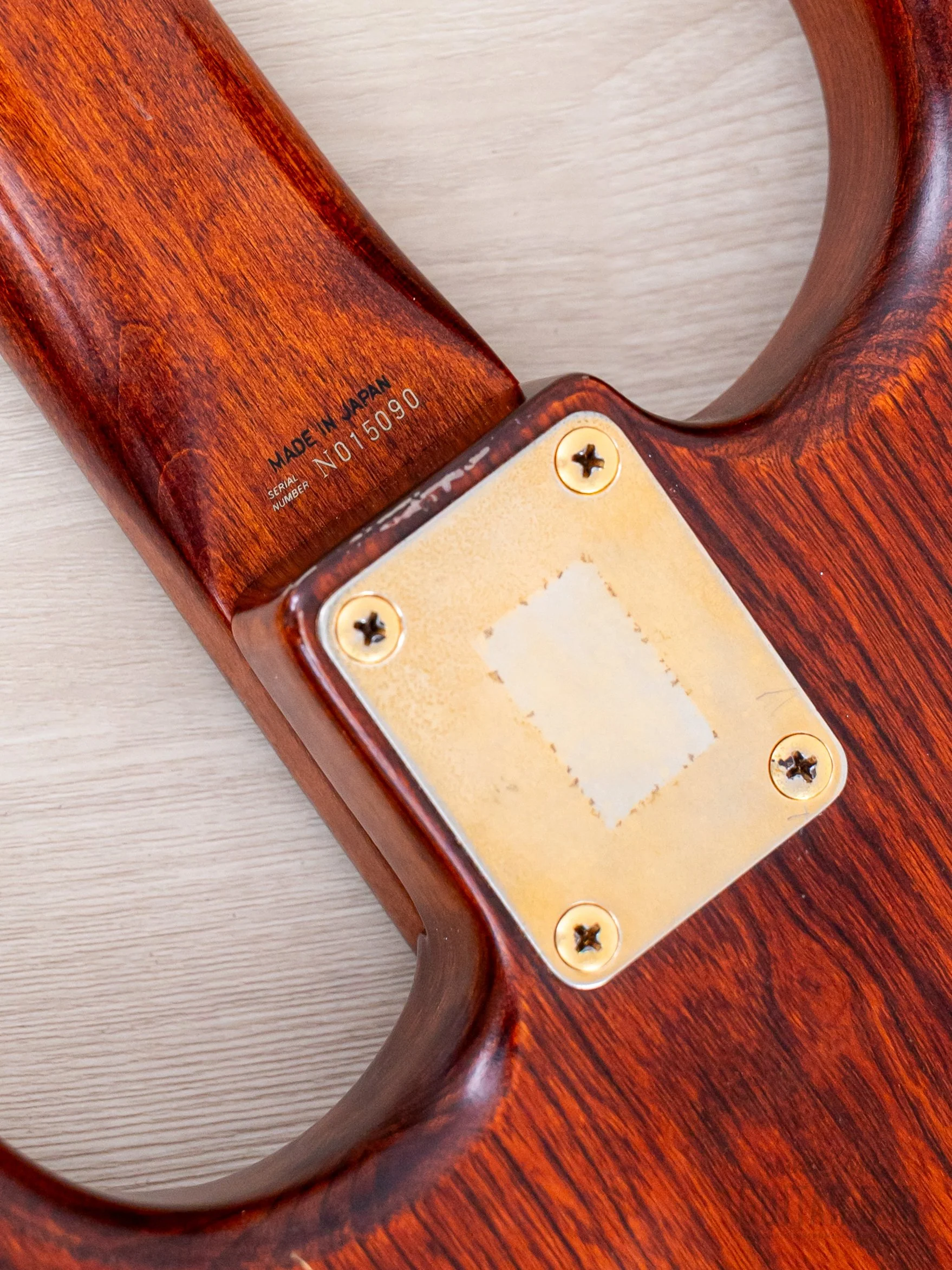 1992 Fender Stratocaster Order Made Walnut Satin Nitro Lacquer w/ Gold Hardware & Case, Japan MIJ Fujigen - Image 16