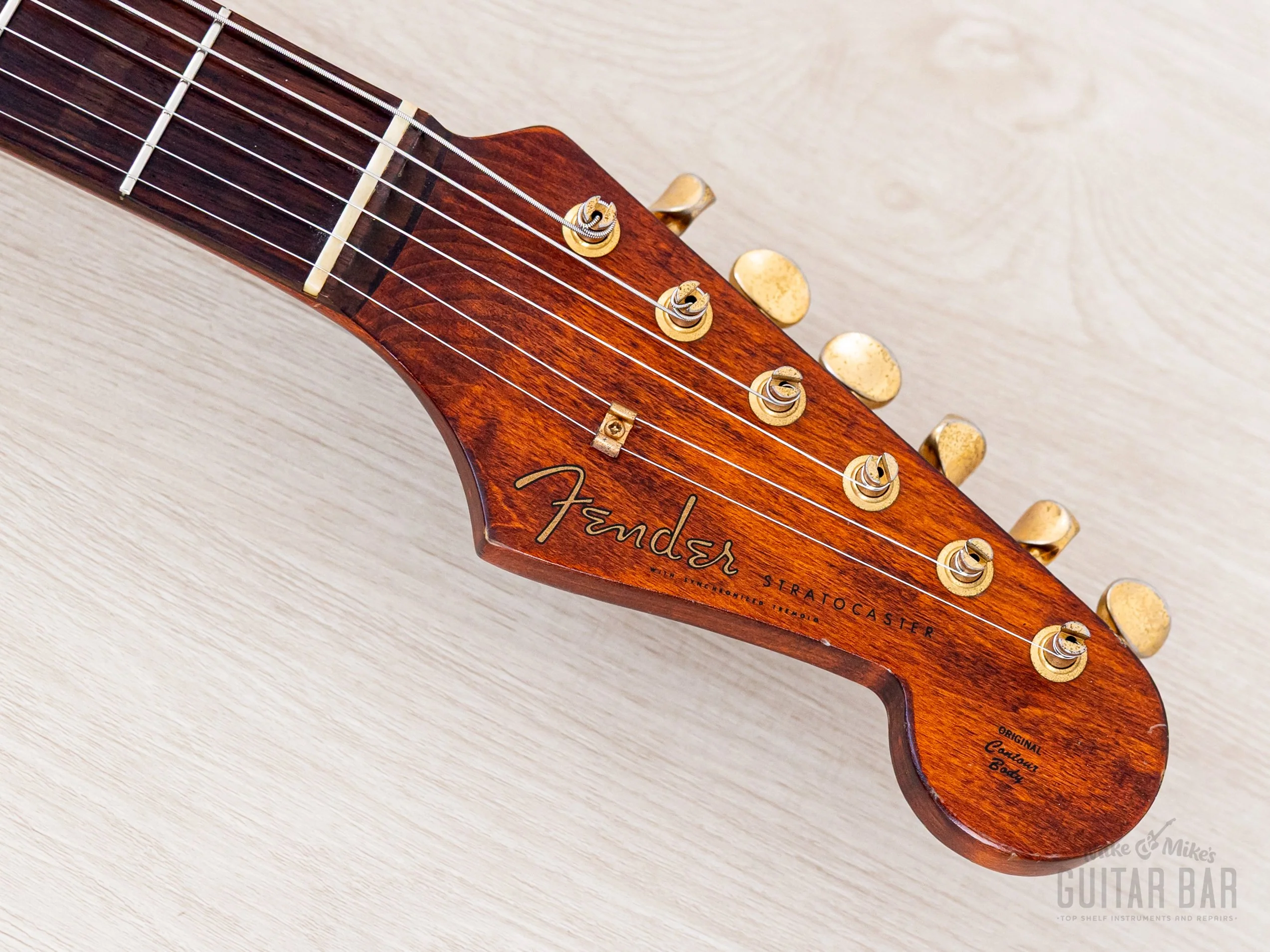 1992 Fender Stratocaster Order Made Walnut Satin Nitro Lacquer w/ Gold Hardware & Case, Japan MIJ Fujigen - Image 4