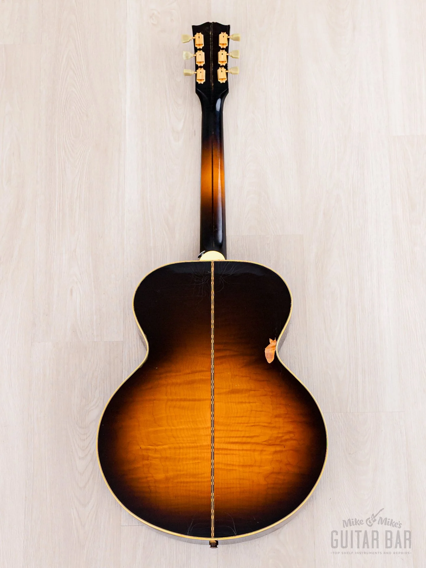 1992 Gibson J-200 Junior Jumbo Acoustic Guitar Vintage Sunburst w/ Case - Image 3