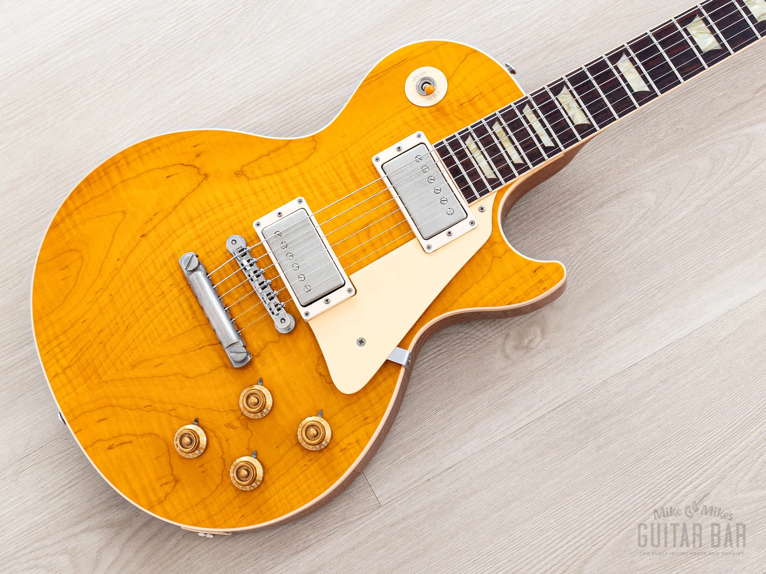 1992 Gibson Les Paul Classic Plus Trans Amber Monster Top, Near-Mint w/ Tone Specific 57/61 PAFs, Case