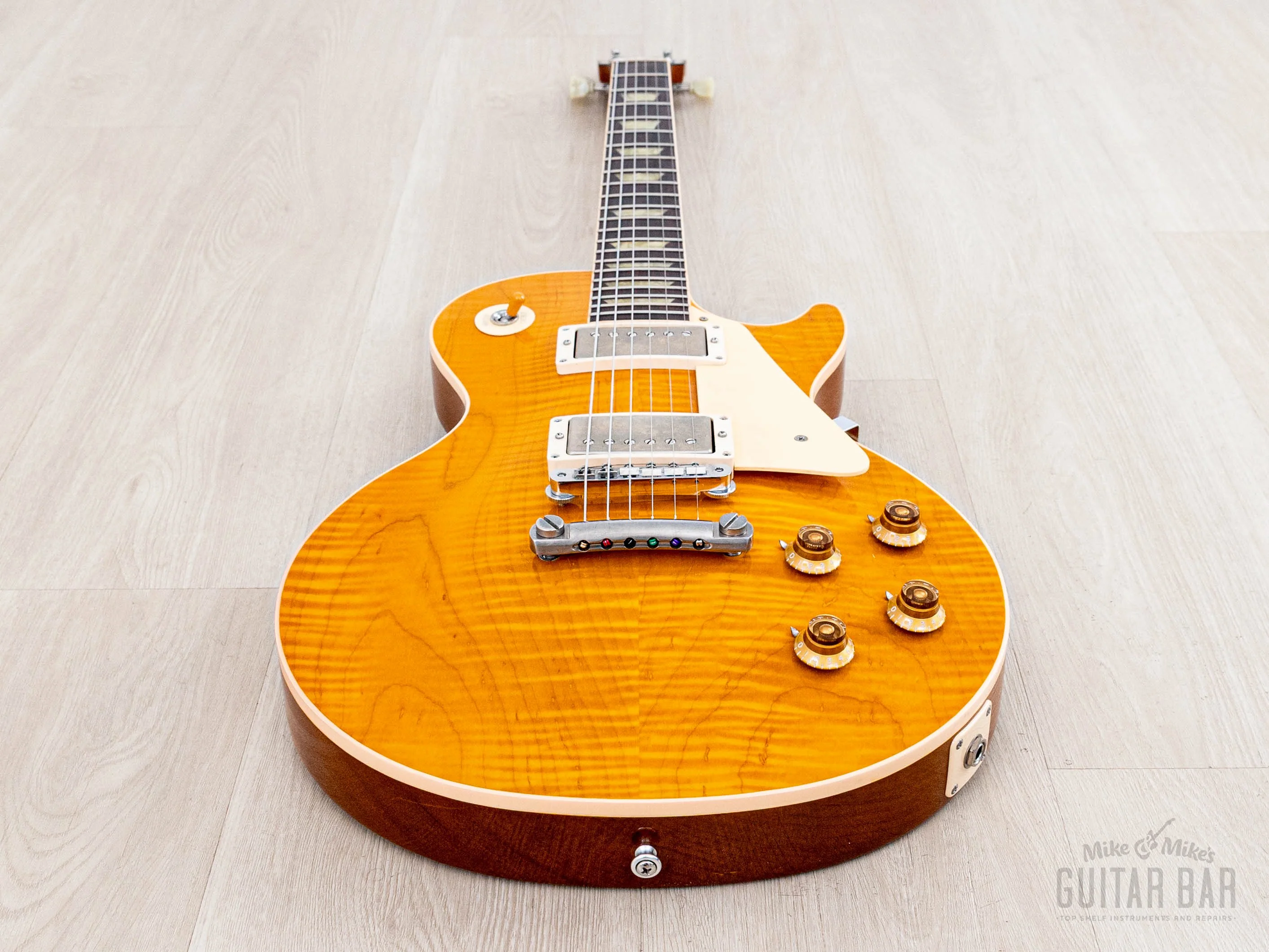 1992 Gibson Les Paul Classic Plus Trans Amber Monster Top, Near-Mint w/ Tone Specific 57/61 PAFs, Case - Image 10