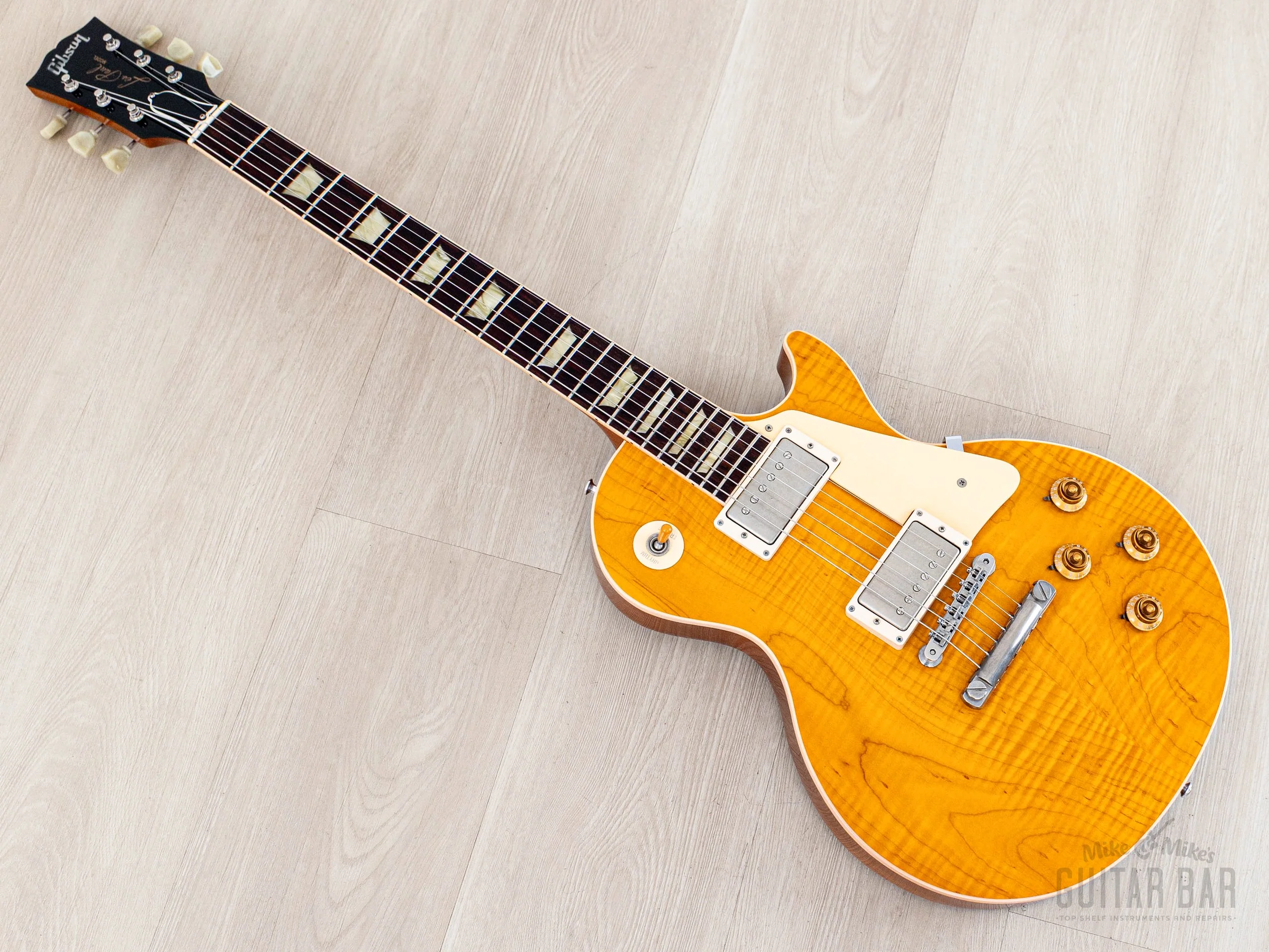 1992 Gibson Les Paul Classic Plus Trans Amber Monster Top, Near-Mint w/ Tone Specific 57/61 PAFs, Case - Image 11