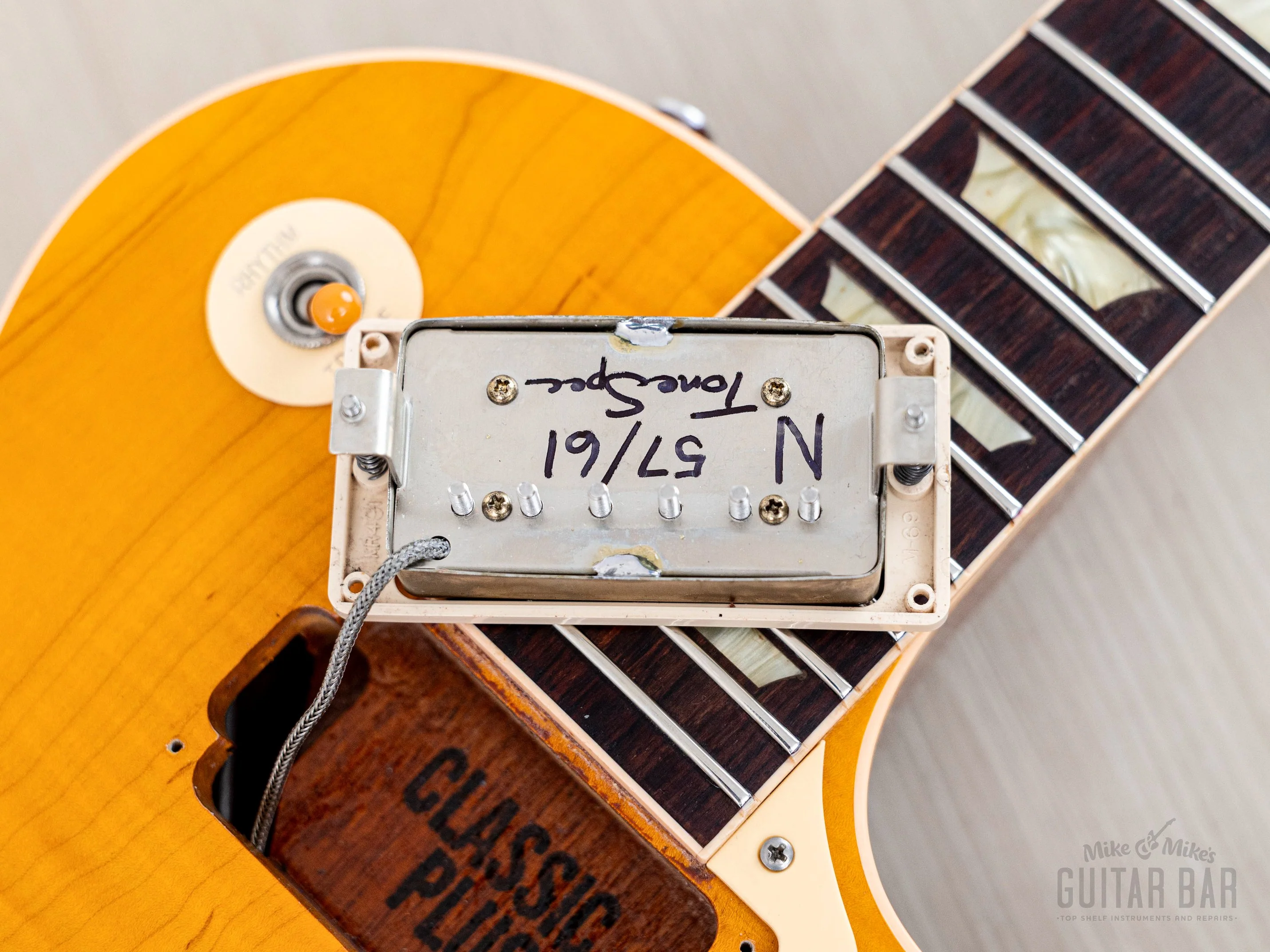1992 Gibson Les Paul Classic Plus Trans Amber Monster Top, Near-Mint w/ Tone Specific 57/61 PAFs, Case - Image 18