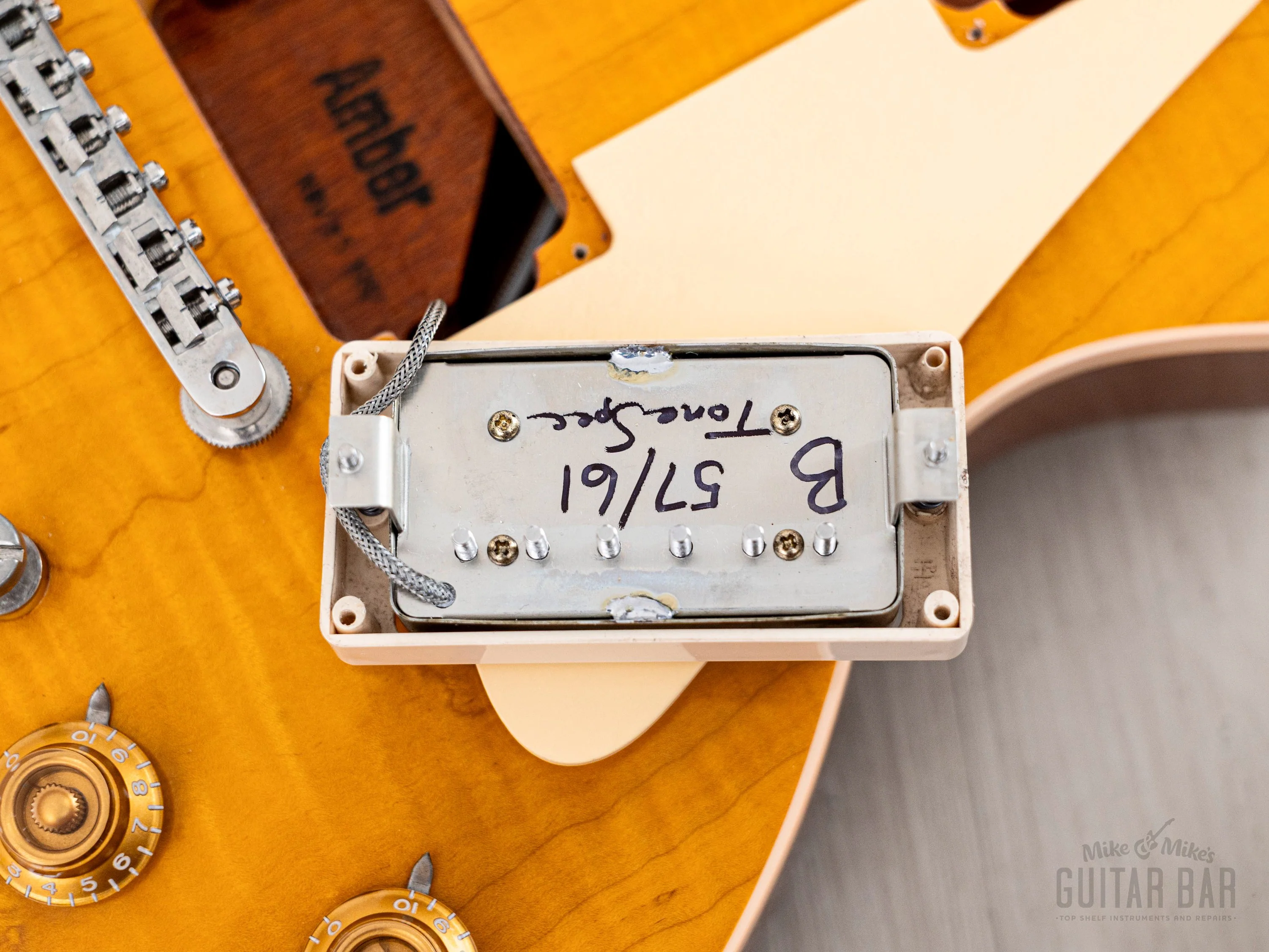 1992 Gibson Les Paul Classic Plus Trans Amber Monster Top, Near-Mint w/ Tone Specific 57/61 PAFs, Case - Image 19