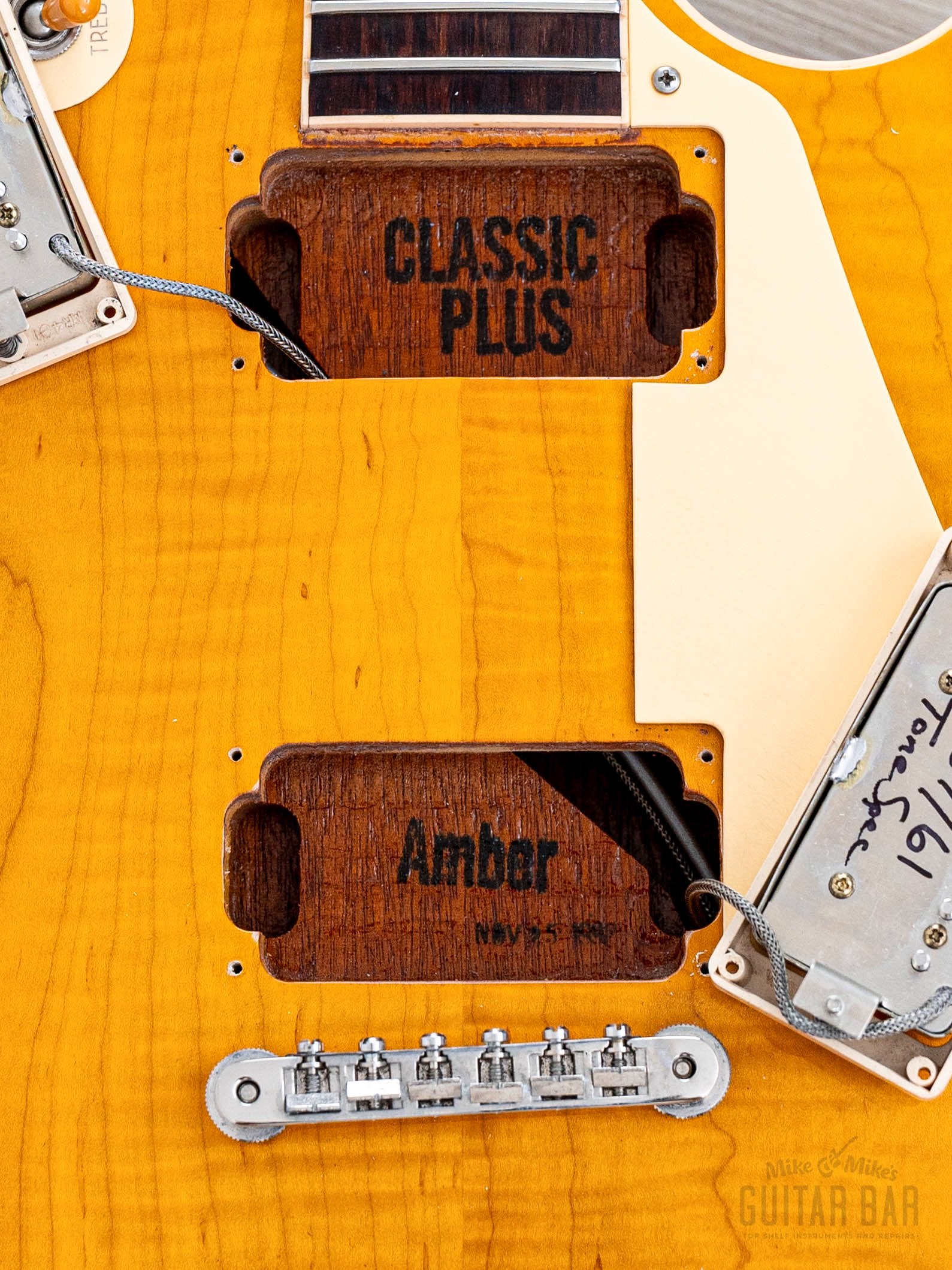 1992 Gibson Les Paul Classic Plus Trans Amber Monster Top, Near-Mint w/ Tone Specific 57/61 PAFs, Case - Image 20