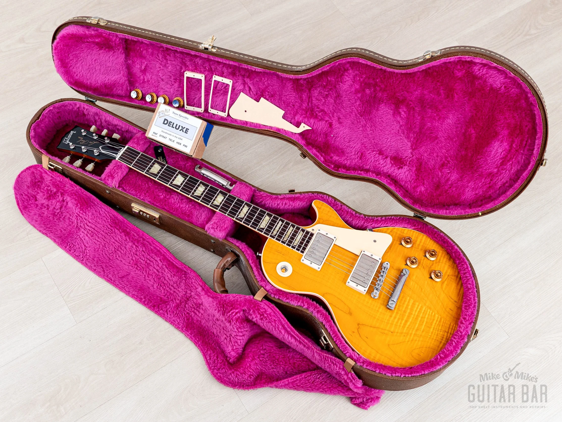 1992 Gibson Les Paul Classic Plus Trans Amber Monster Top, Near-Mint w/ Tone Specific 57/61 PAFs, Case - Image 23