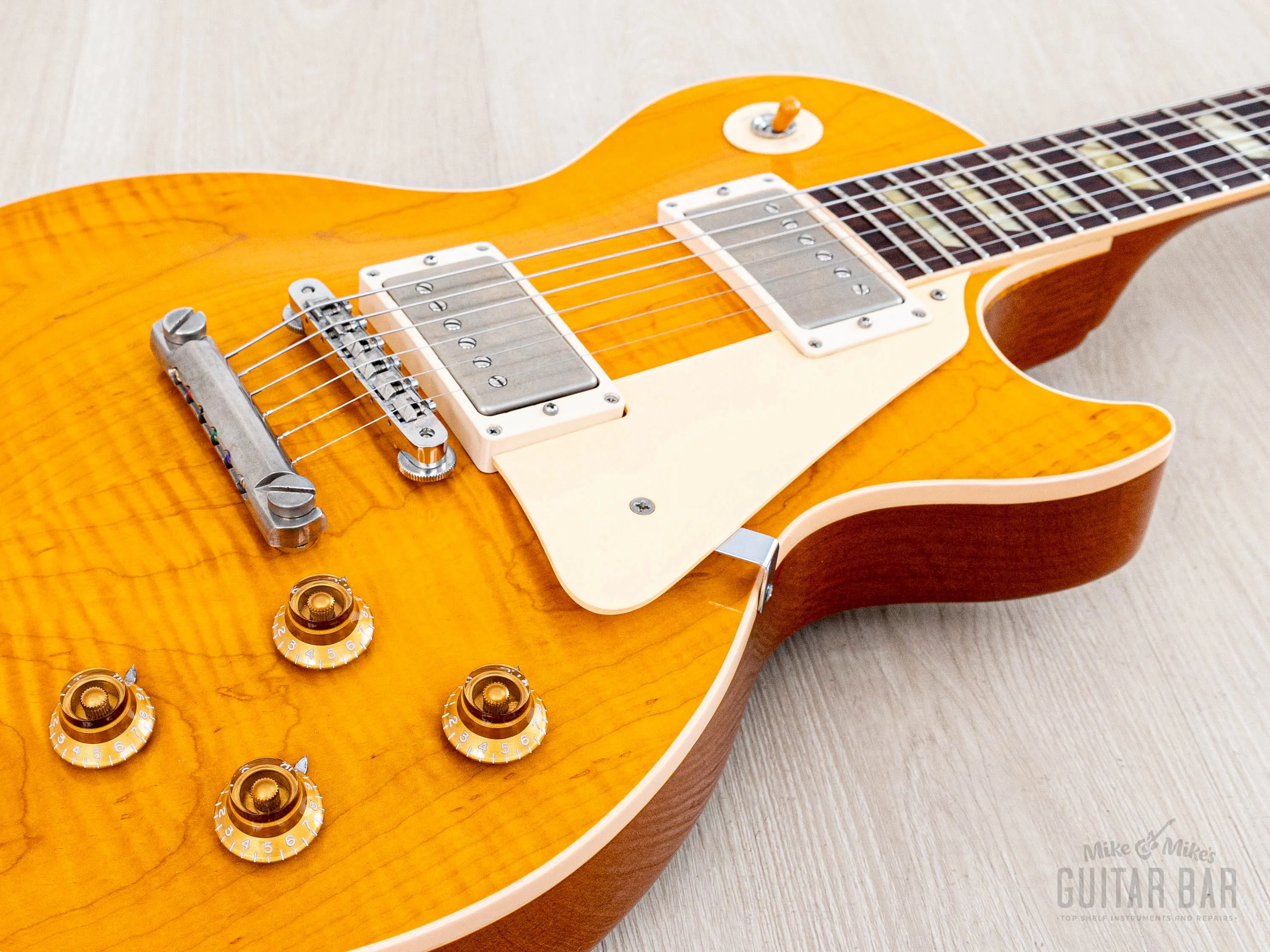 1992 Gibson Les Paul Classic Plus Trans Amber Monster Top, Near-Mint w/ Tone Specific 57/61 PAFs, Case - Image 6