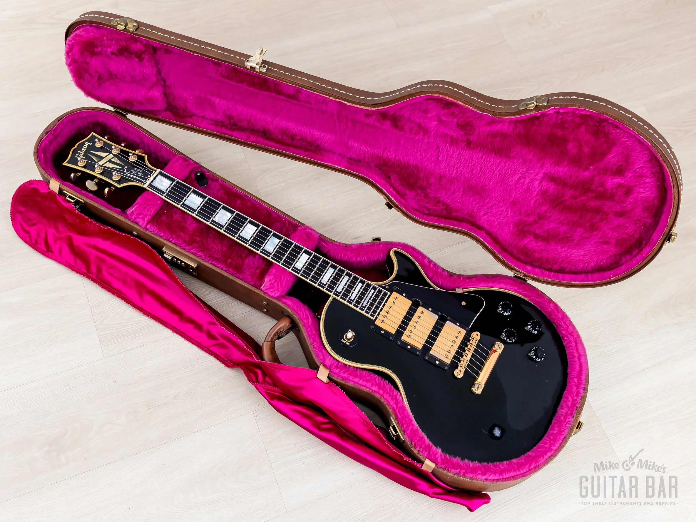 1992 Gibson Pre-Historic '57 Les Paul Custom 3 Pickup Black Beauty w/ 57 Classic PAFs, Case - Image 21