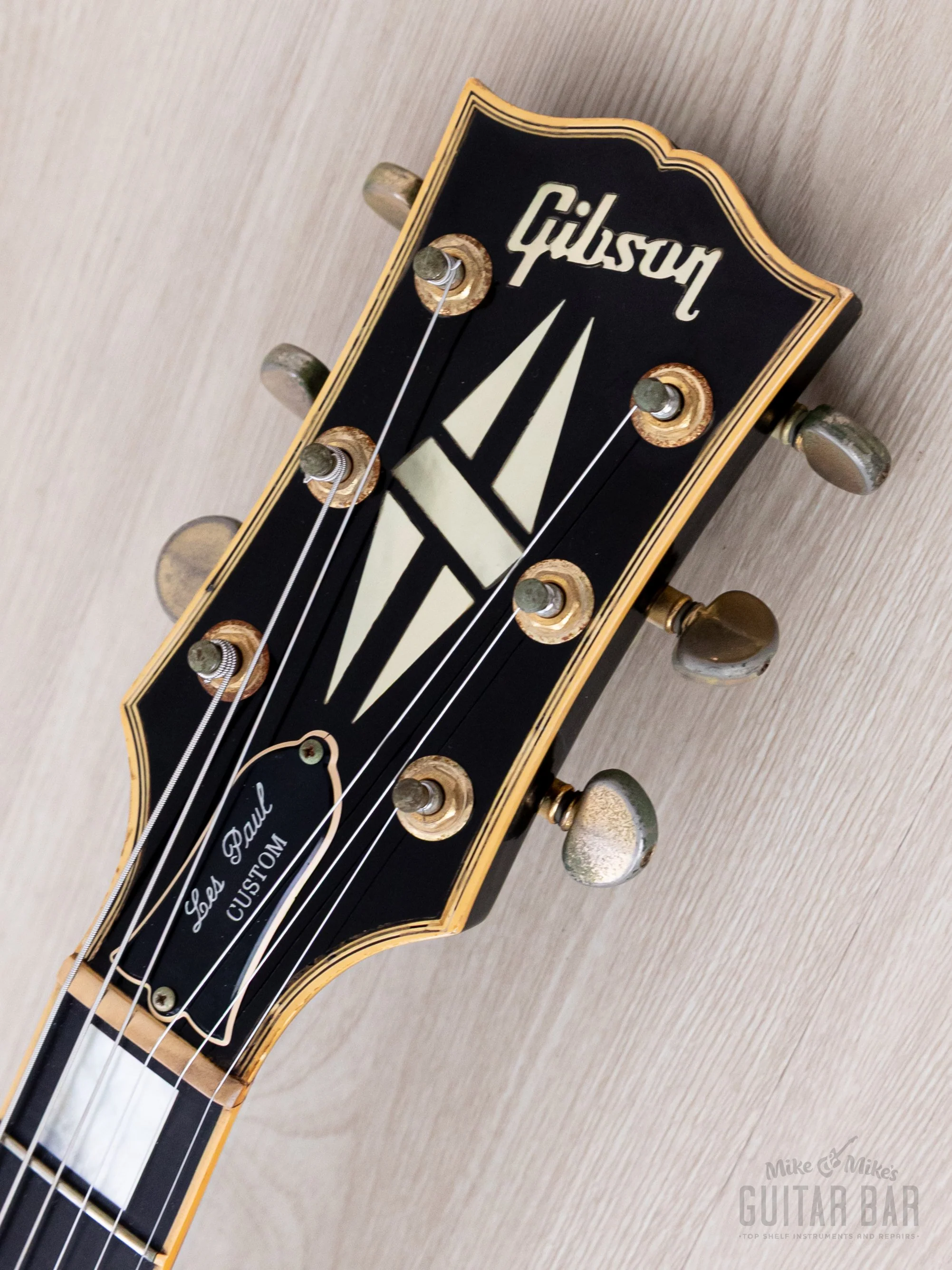 1992 Gibson Pre-Historic ‘57 Les Paul Custom Black Beauty LPB7 w/ '57 Classic PAFs & Case - Image 4