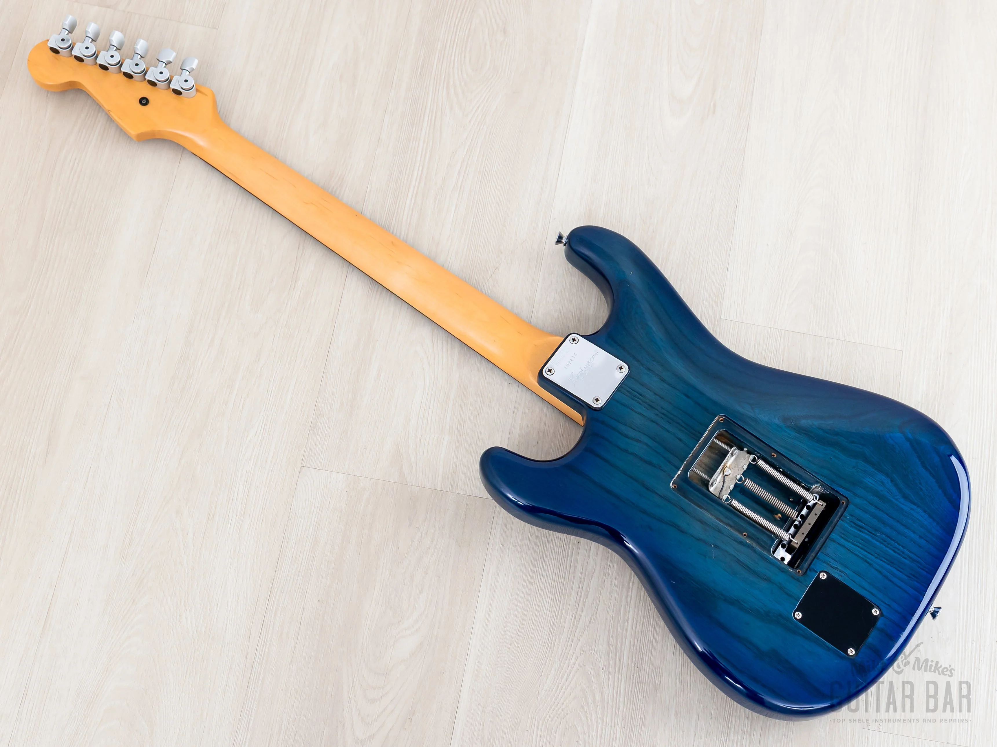 1992 Levinson Blade Texas Blue S-Style Guitar SSS Clear Blue, Japan - Image 13