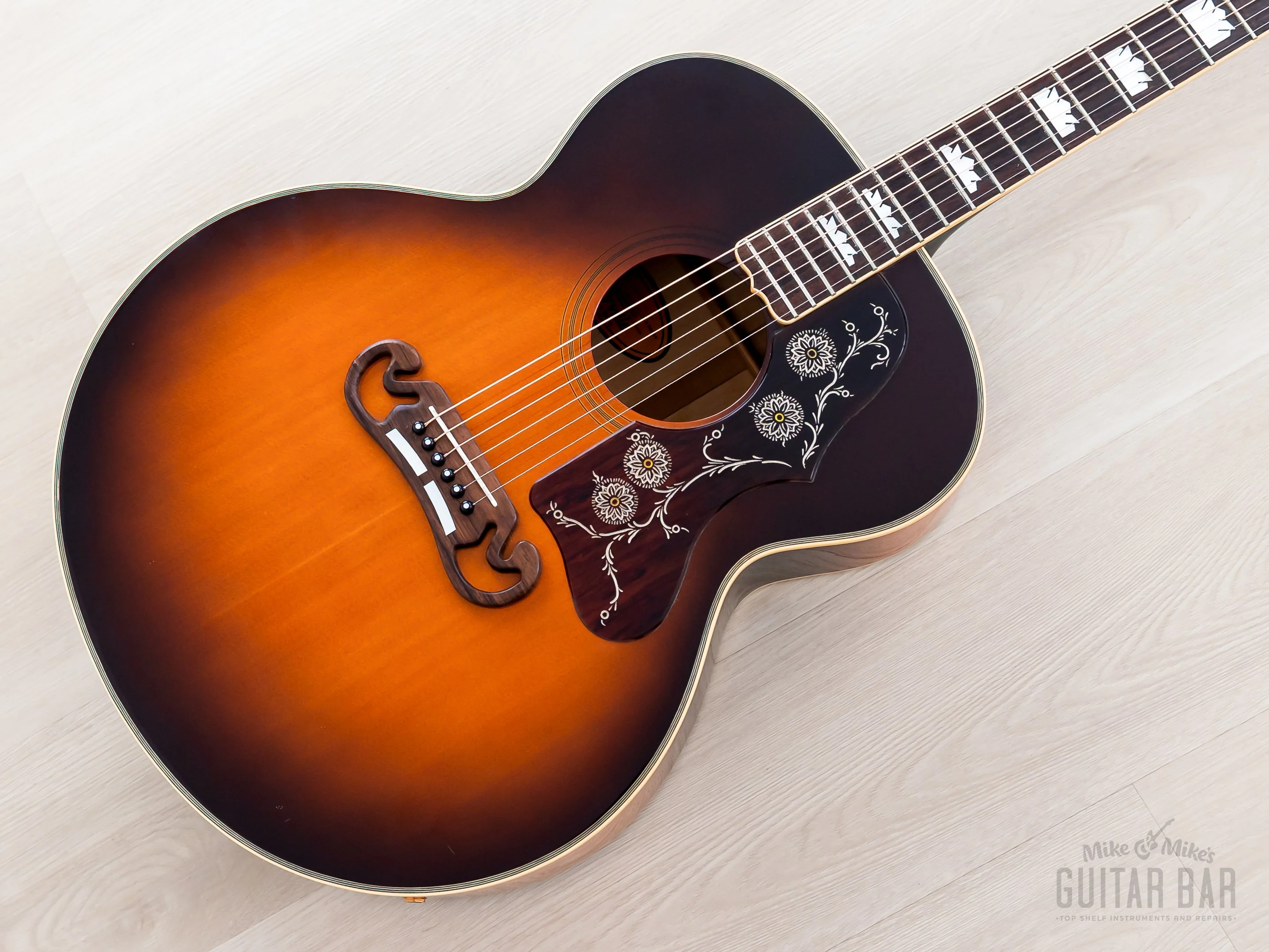 1992 Orville by Gibson J-200 Jumbo Acoustic Electric Guitar Sunburst w/ Case