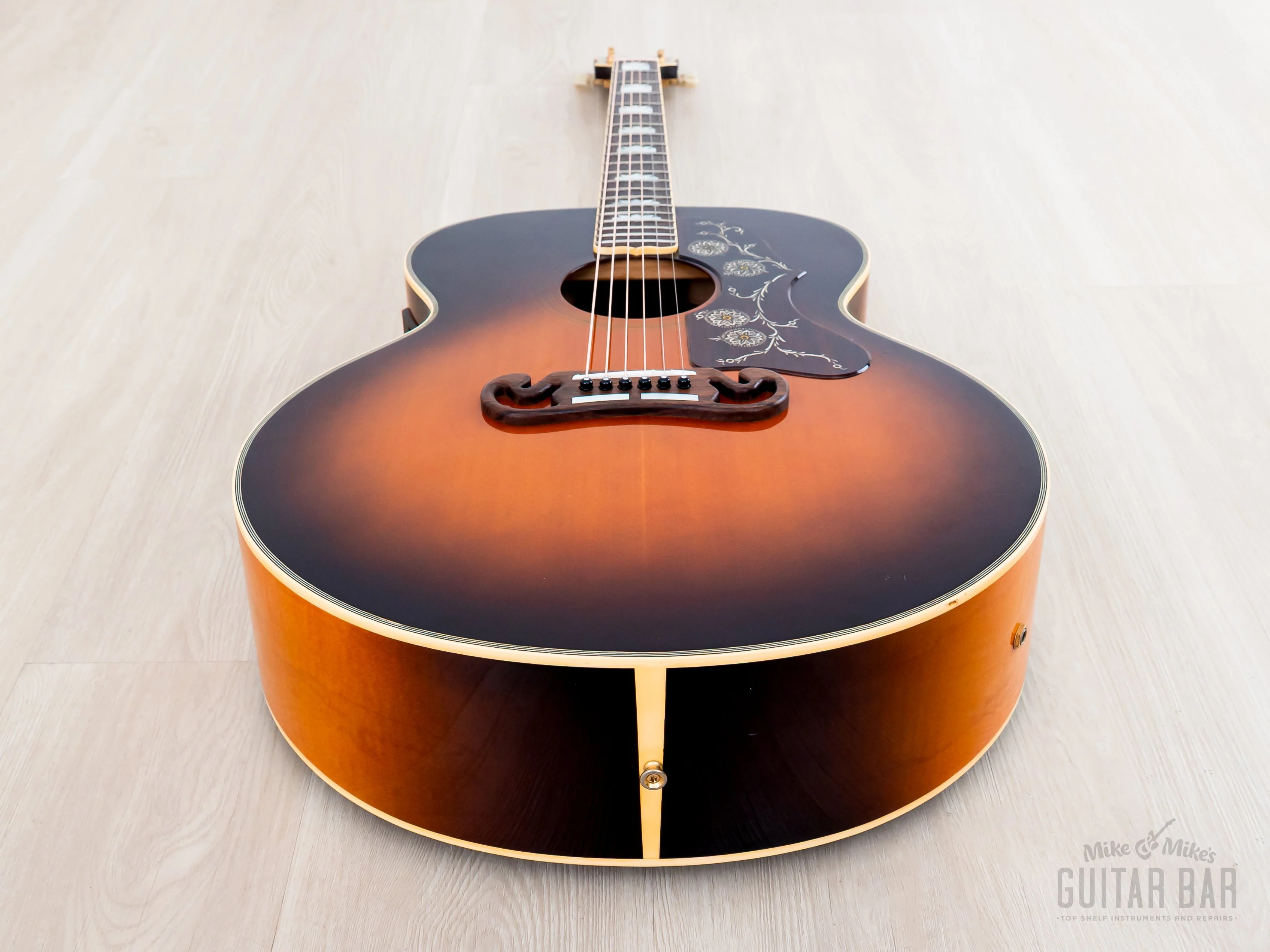 1992 Orville by Gibson J-200 Jumbo Acoustic Electric Guitar Sunburst w/ Case - Image 12
