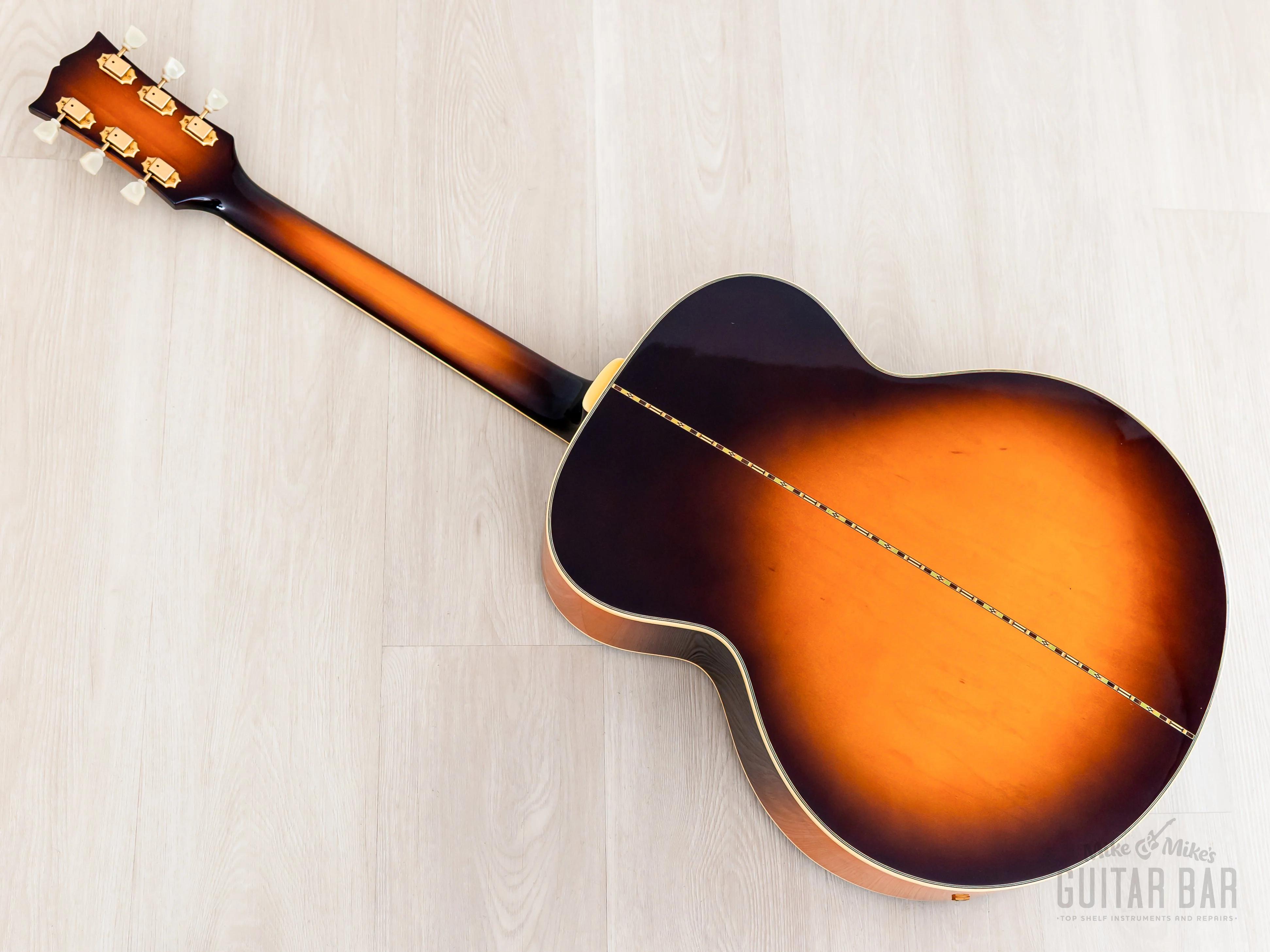 1992 Orville by Gibson J-200 Jumbo Acoustic Electric Guitar Sunburst w/ Case - Image 16