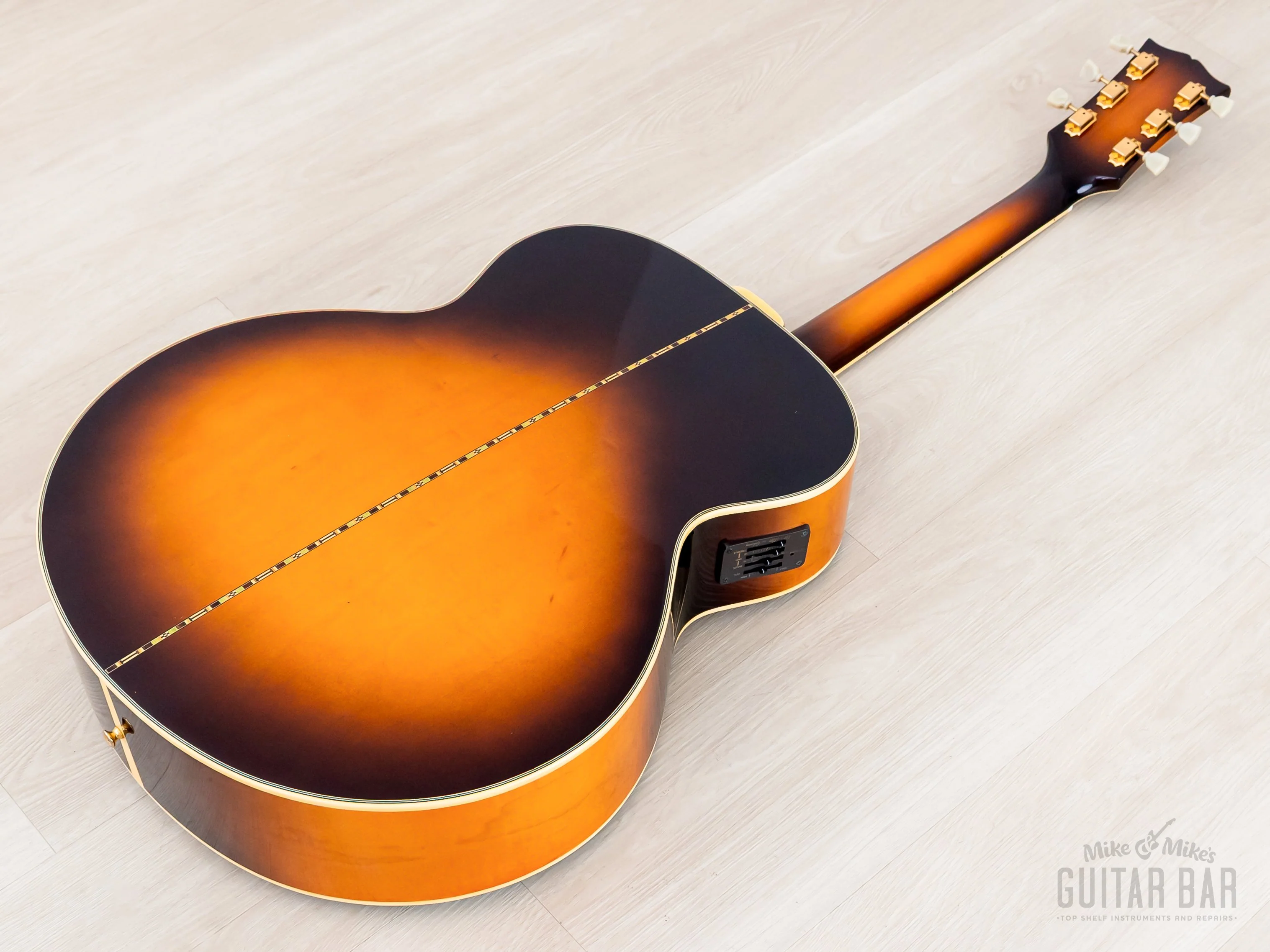 1992 Orville by Gibson J-200 Jumbo Acoustic Electric Guitar Sunburst w/ Case - Image 17