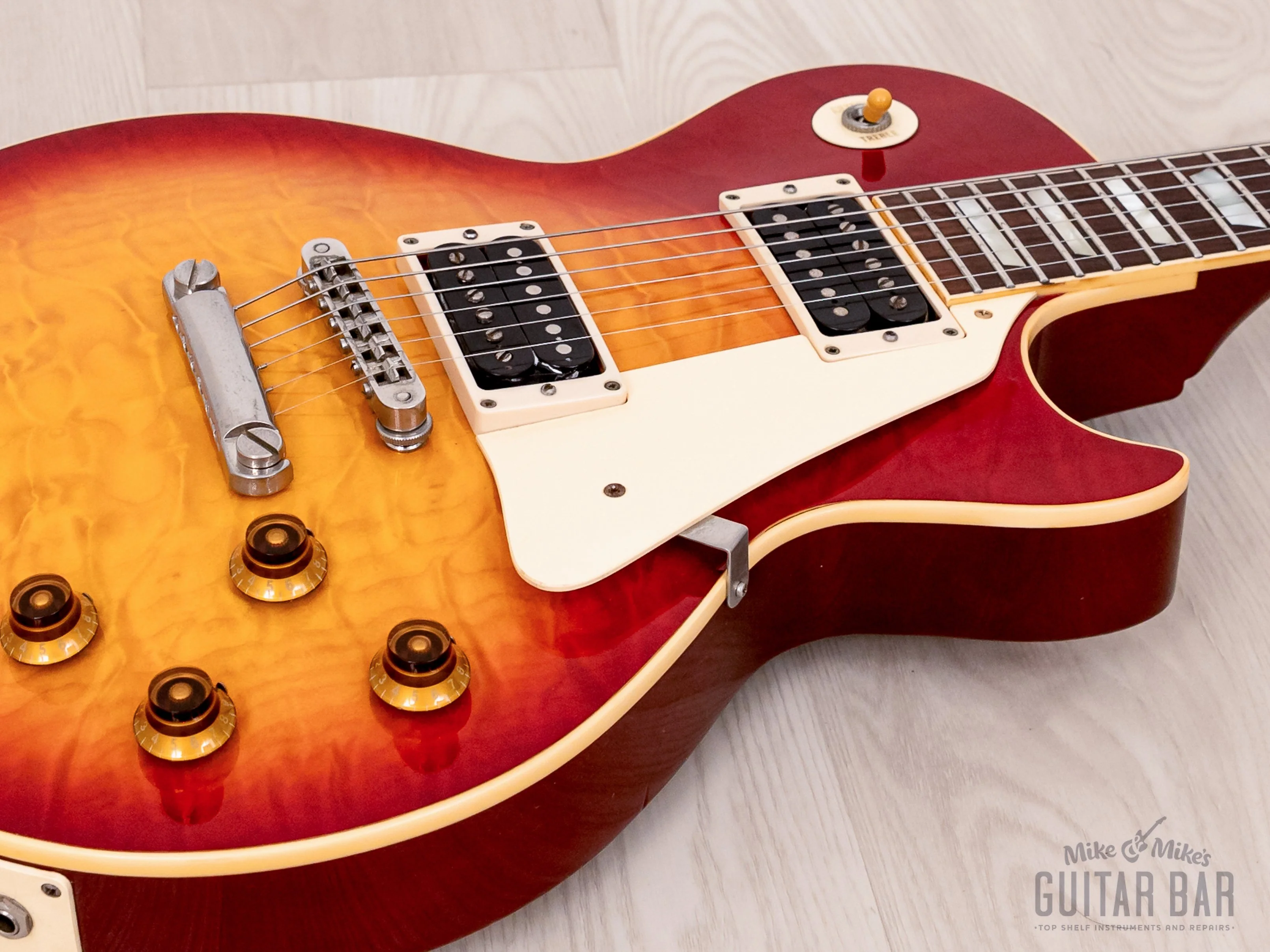 1992 Orville by Gibson Les Paul Standard LPS-QM Quilted Maple Top w/ 57 Classic PAFs, Japan - Image 6