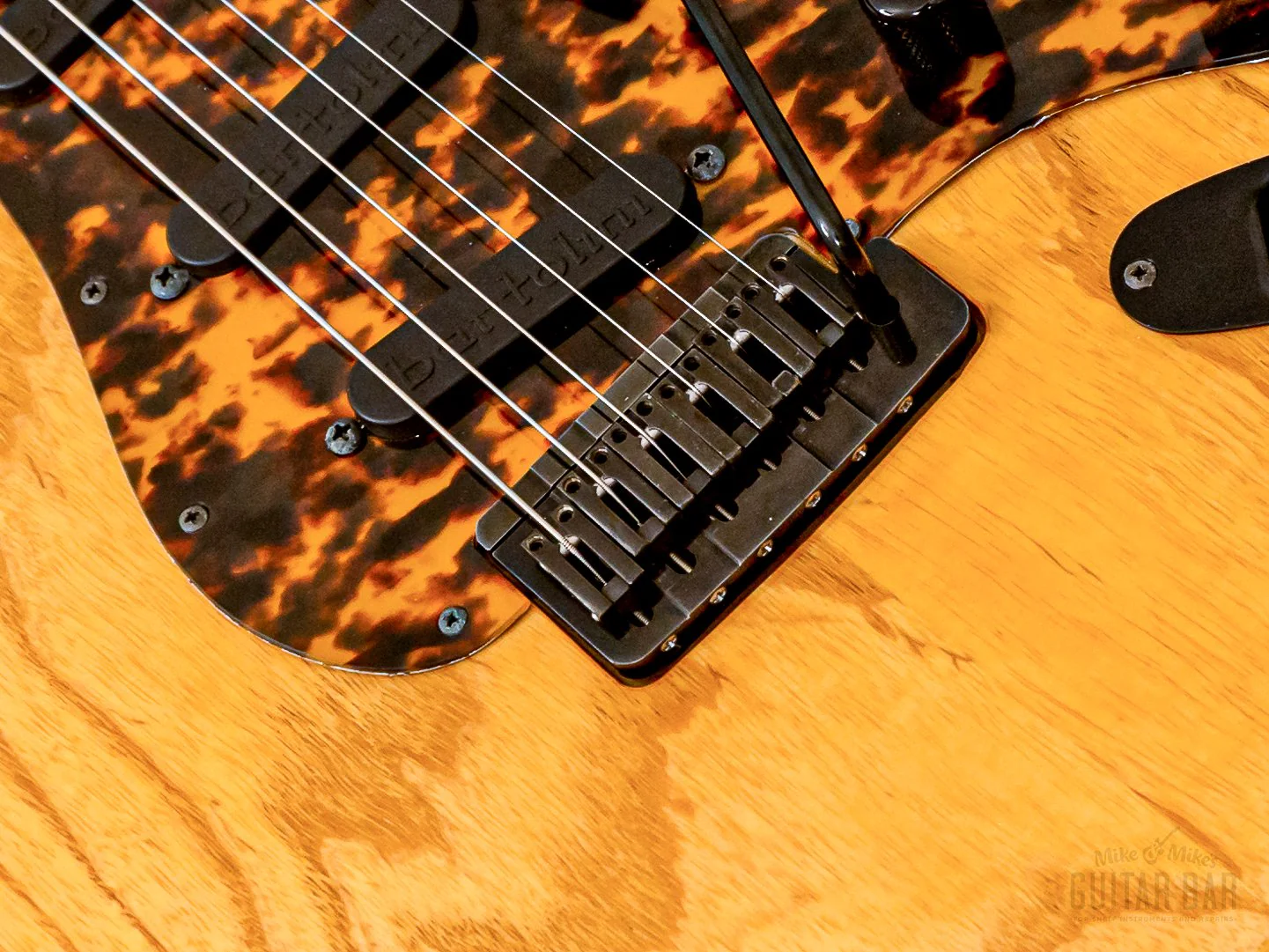 1992 PGM Moon ST-225B S-Style Superstrat Ash & Ebony w/ Lacquer Finish, Bartolini, Case & Tags - Image 8