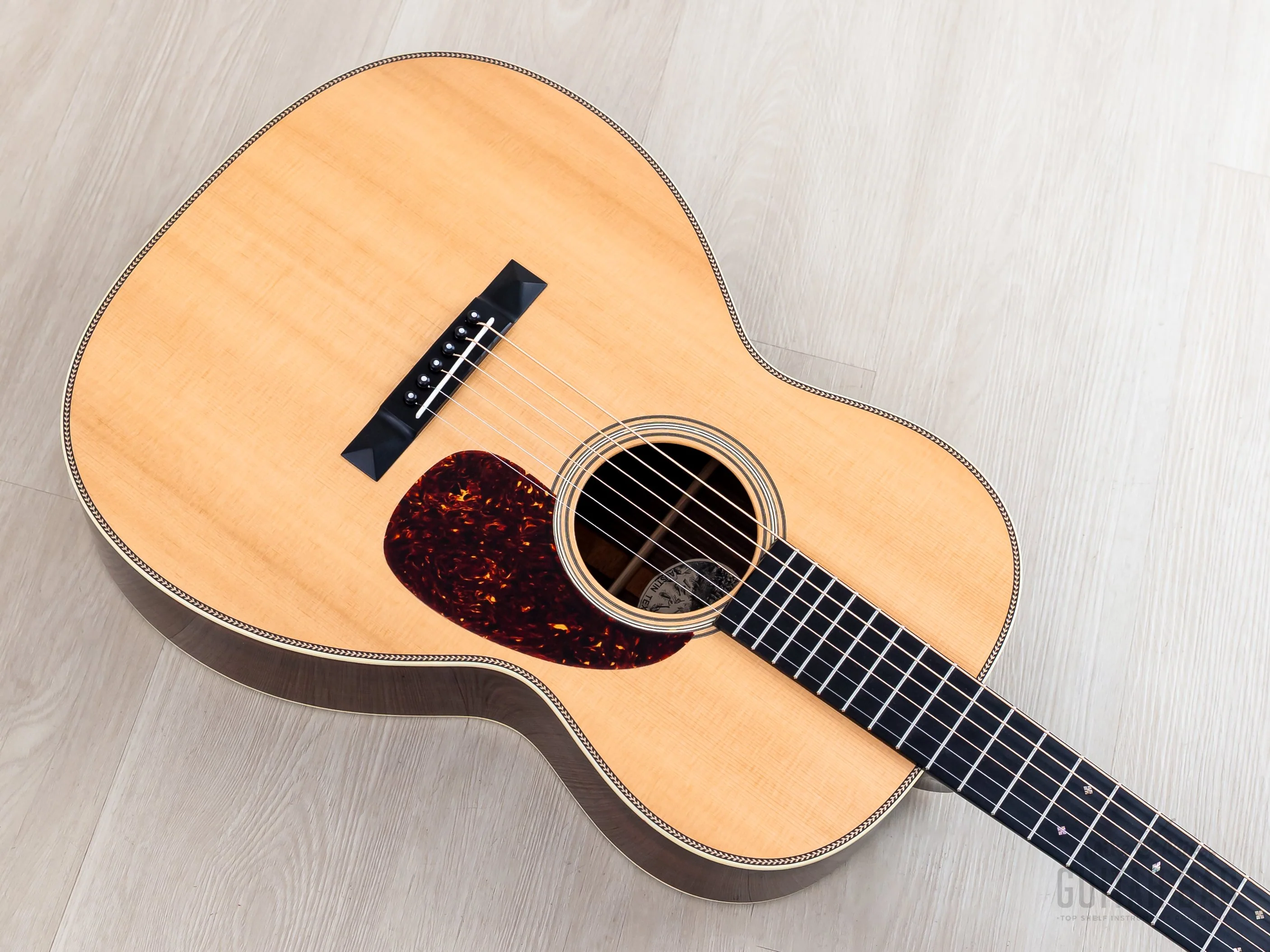 1993 Collings 0002H 12 Fret Long Scale Herringbone Acoustic Guitar, Near-Mint w/ Calton Flight Case - Image 10