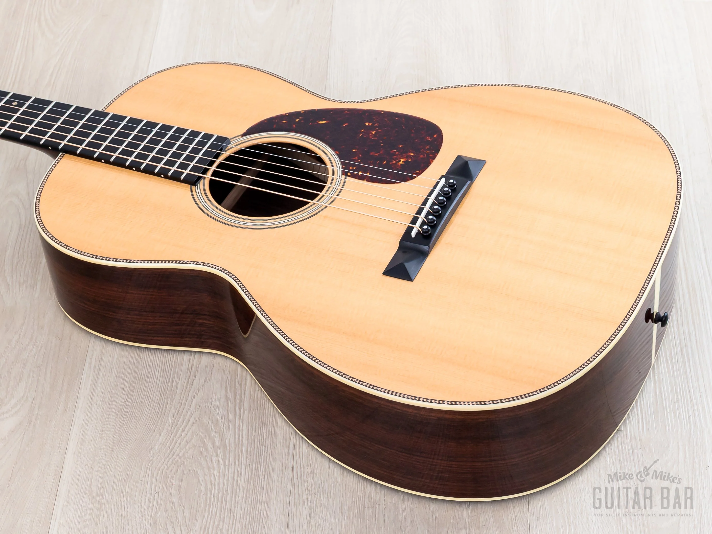 1993 Collings 0002H 12 Fret Long Scale Herringbone Acoustic Guitar, Near-Mint w/ Calton Flight Case - Image 11