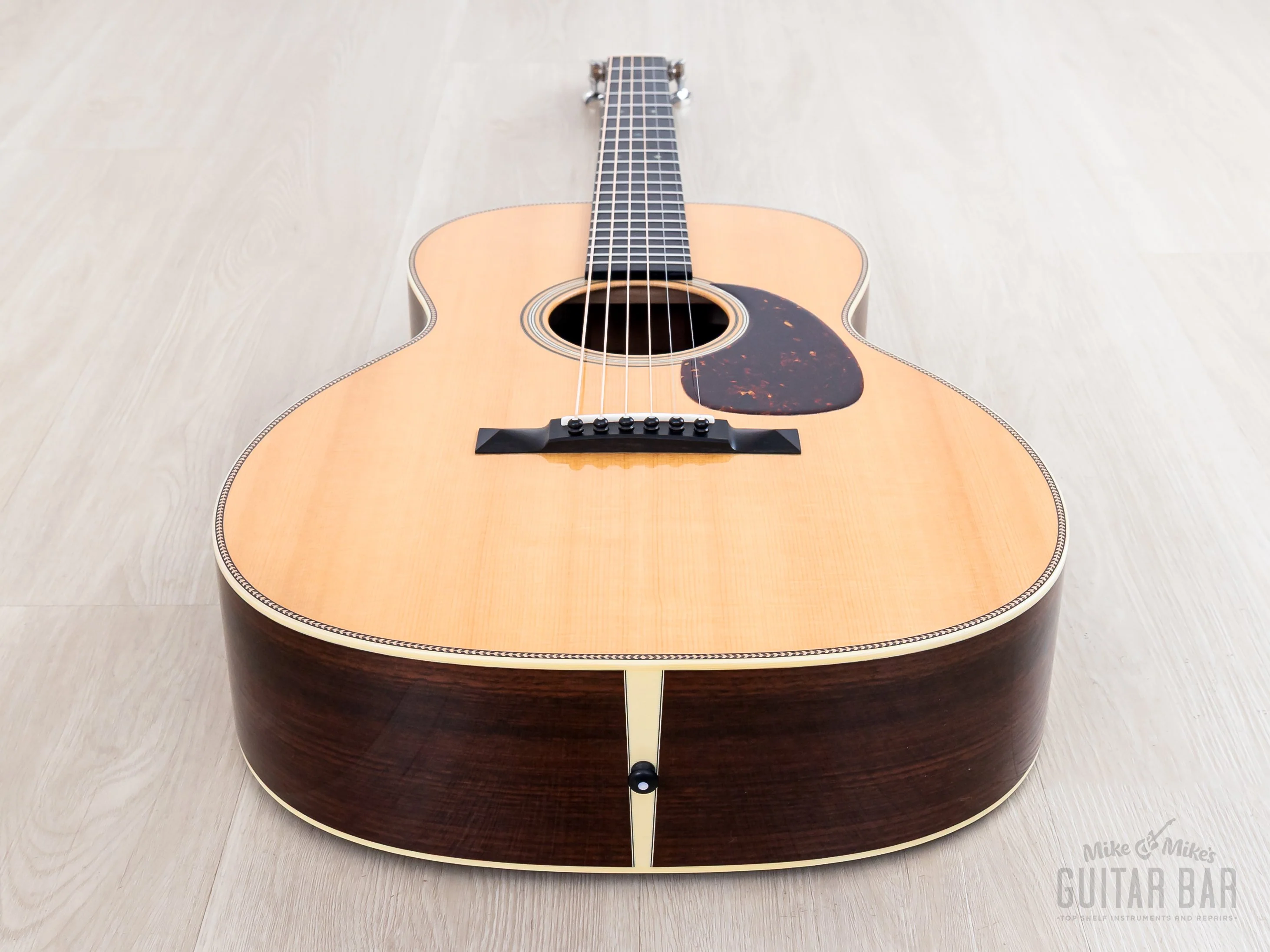 1993 Collings 0002H 12 Fret Long Scale Herringbone Acoustic Guitar, Near-Mint w/ Calton Flight Case - Image 12