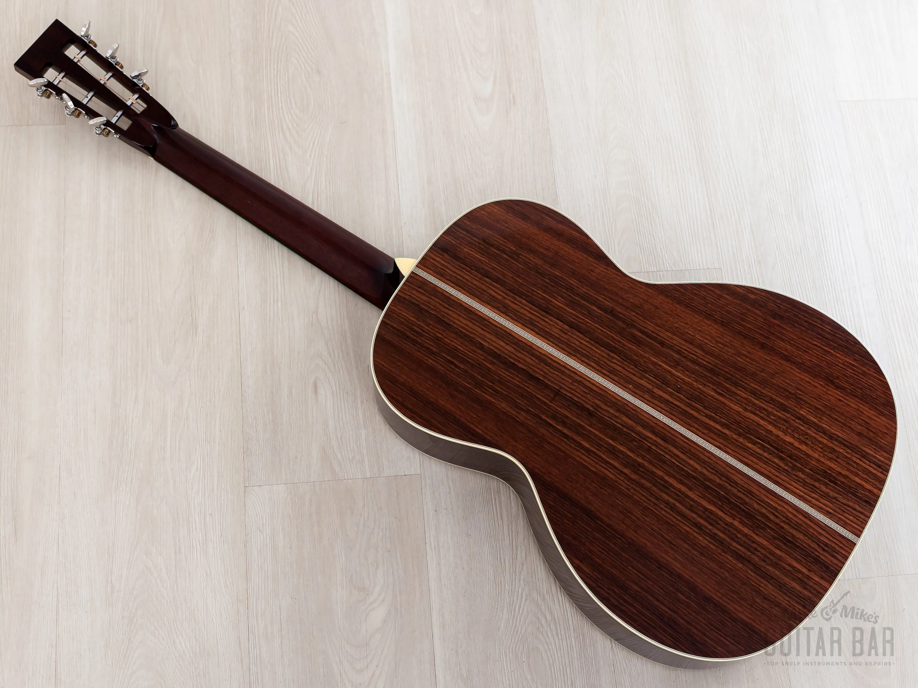 1993 Collings 0002H 12 Fret Long Scale Herringbone Acoustic Guitar, Near-Mint w/ Calton Flight Case - Image 16
