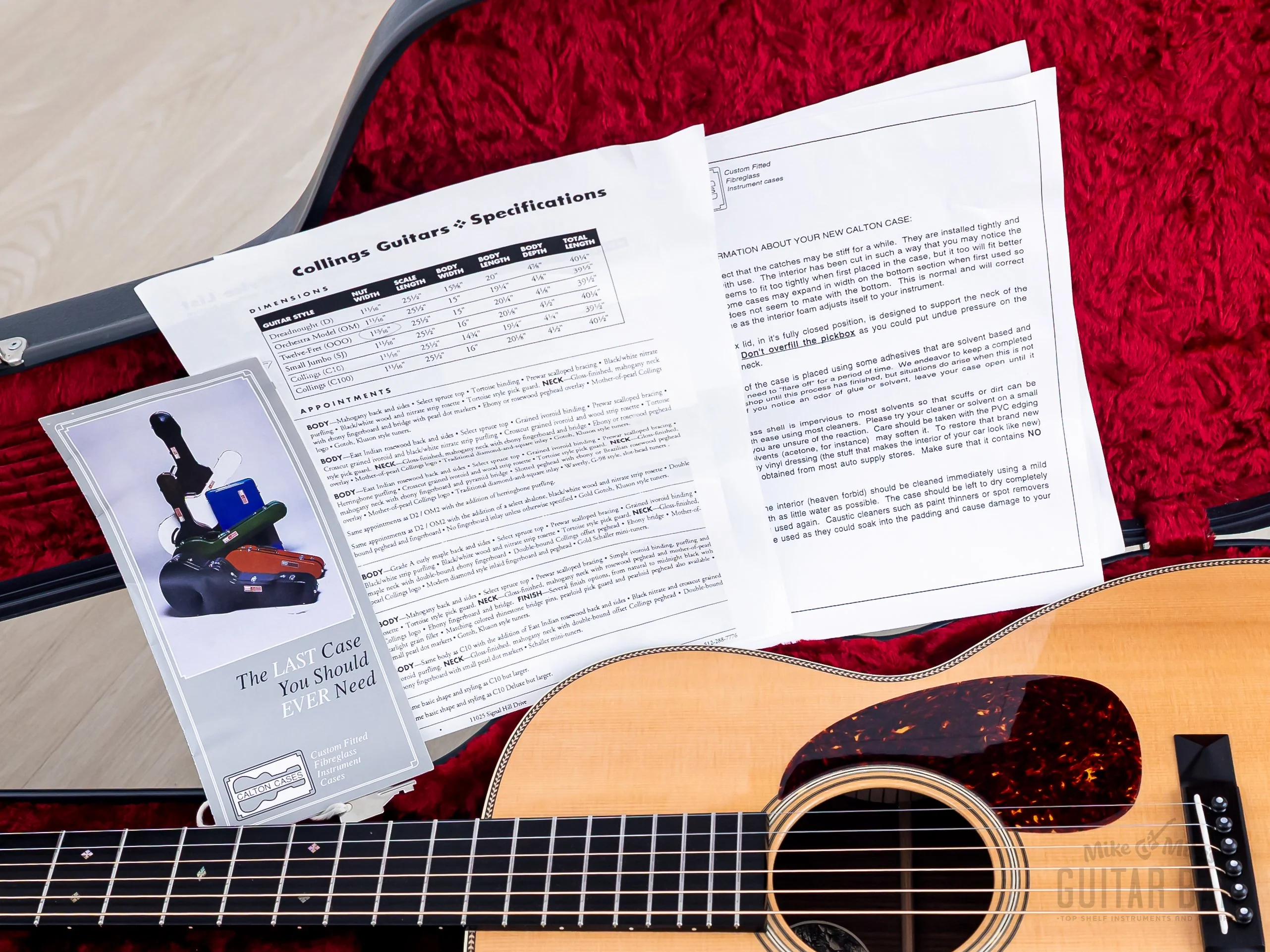 1993 Collings 0002H 12 Fret Long Scale Herringbone Acoustic Guitar, Near-Mint w/ Calton Flight Case - Image 19