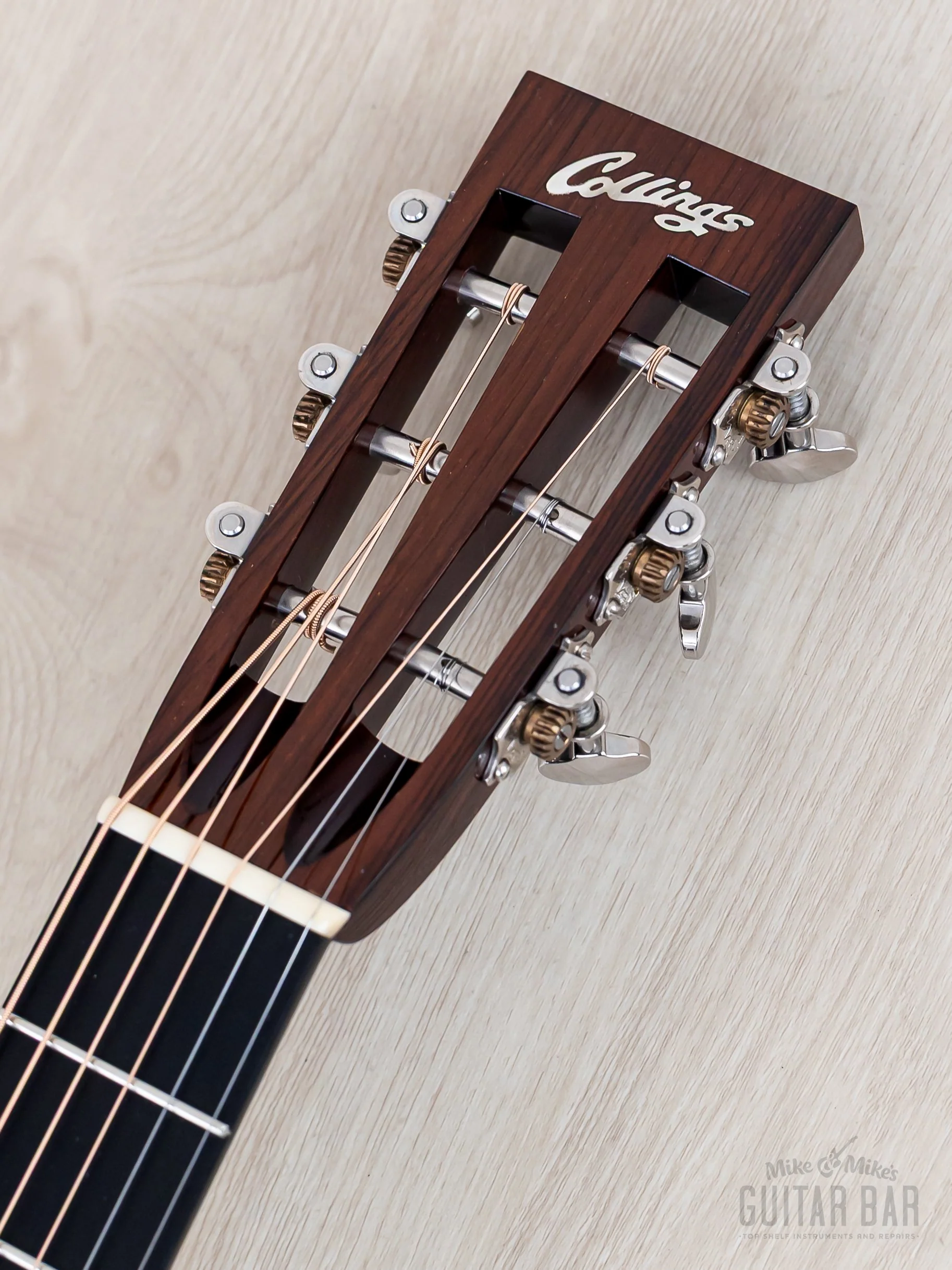 1993 Collings 0002H 12 Fret Long Scale Herringbone Acoustic Guitar, Near-Mint w/ Calton Flight Case - Image 4