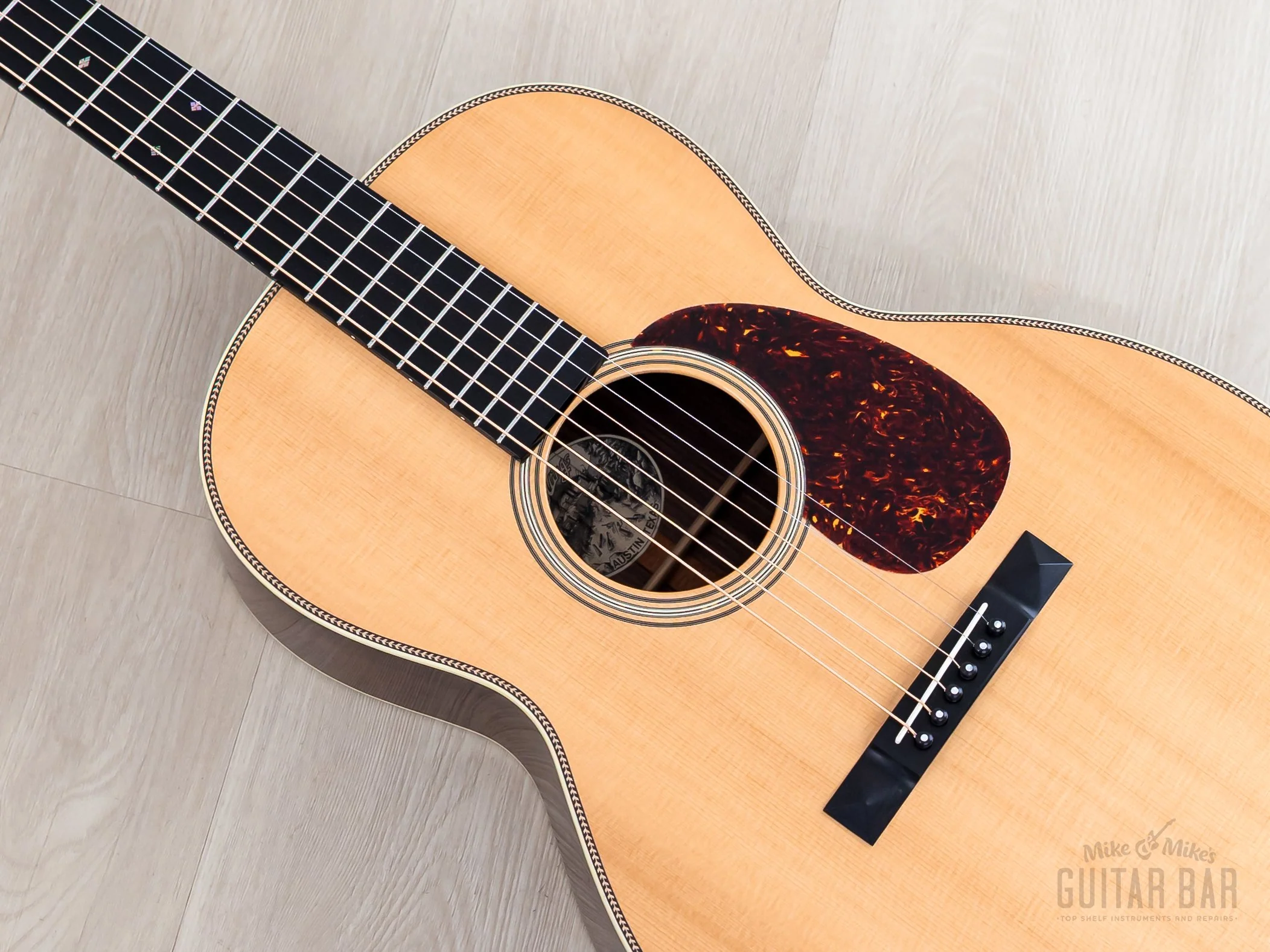 1993 Collings 0002H 12 Fret Long Scale Herringbone Acoustic Guitar, Near-Mint w/ Calton Flight Case - Image 8