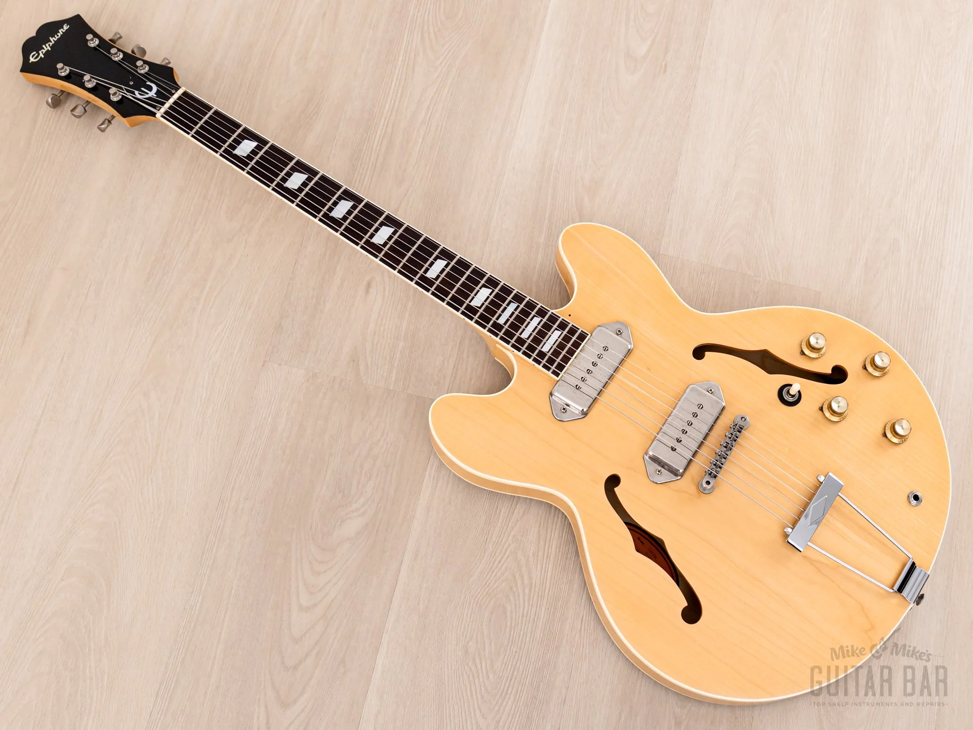 1993 Epiphone Casino Natural Near-Mint, Pre-Elitist Revolution-Spec, Japan Terada - Image 12