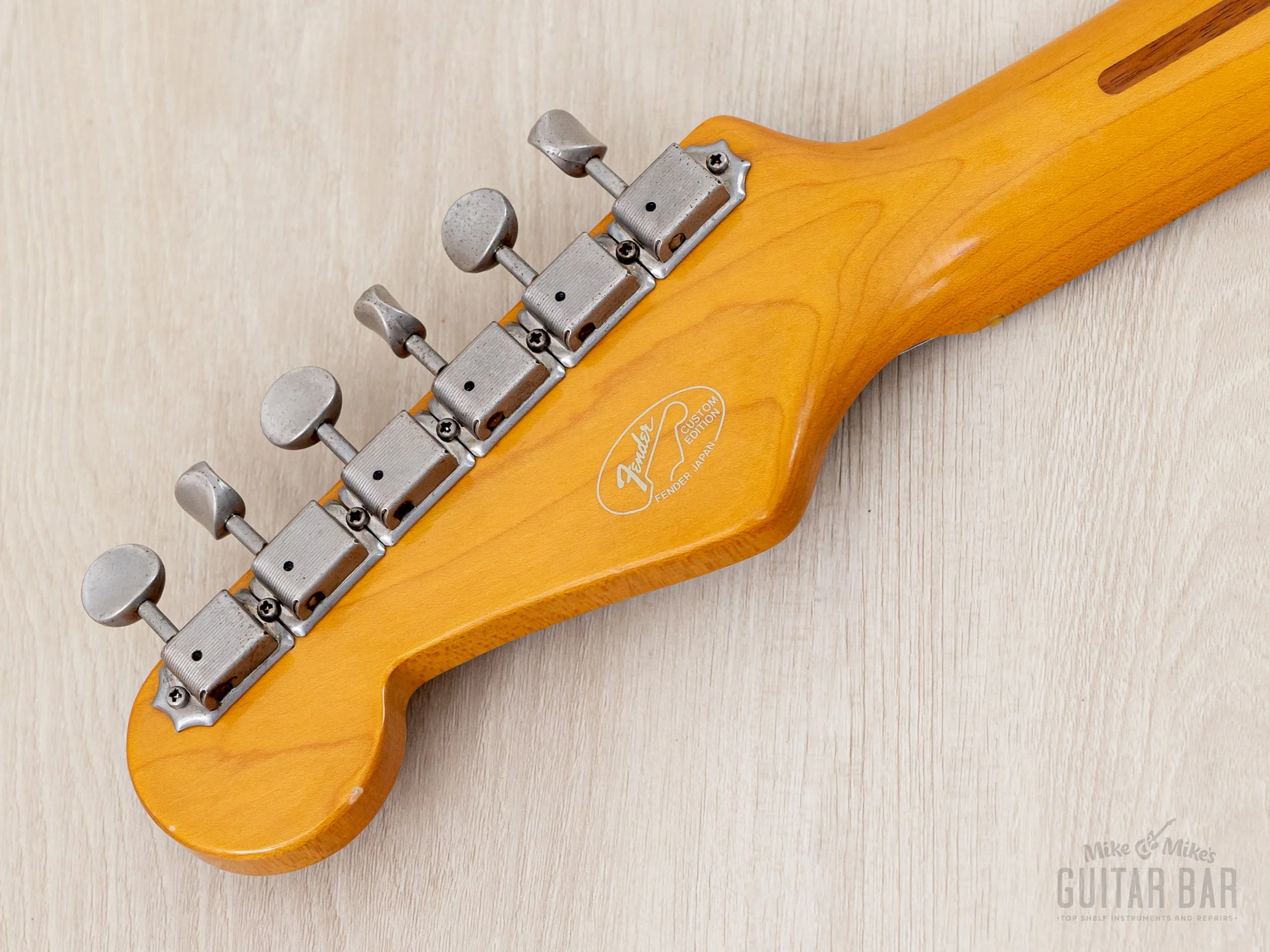1993 Fender Custom Edition '54 Stratocaster ST54-75RV w/ V Neck, Lacquer Finish, USA Pickups & Hangtags, Japan MIJ Fuijgen - Image 5