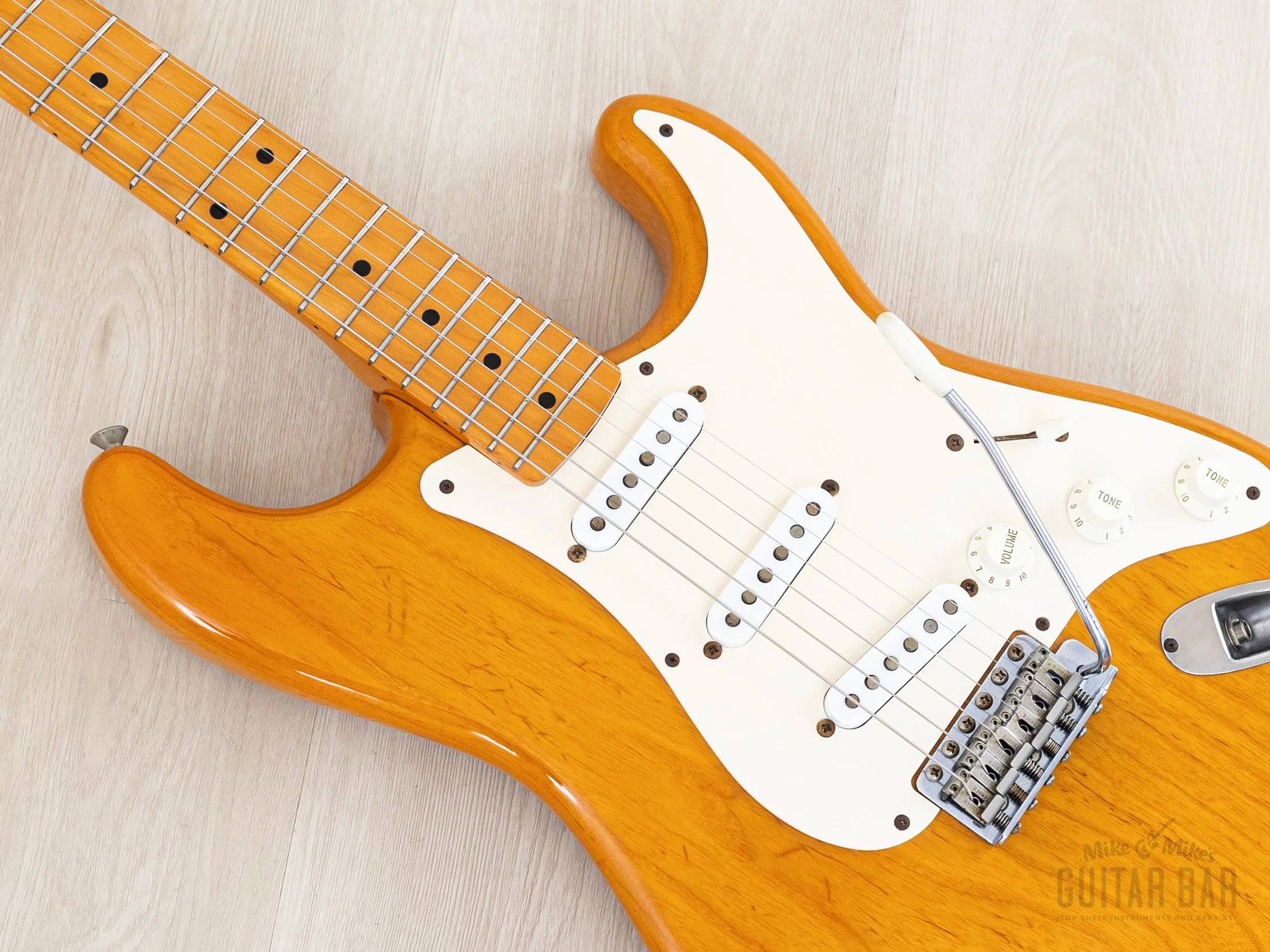1993 Fender Custom Edition '54 Stratocaster ST54-75RV w/ V Neck, Lacquer Finish, USA Pickups & Hangtags, Japan MIJ Fuijgen - Image 7