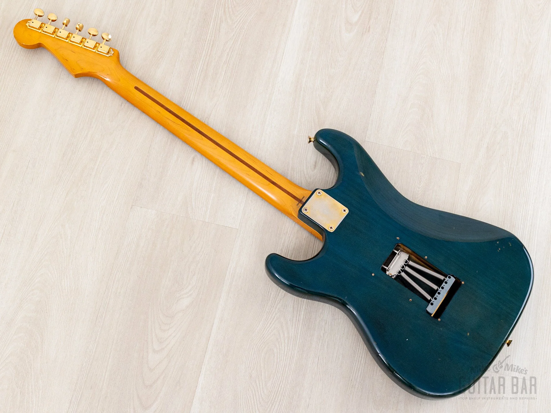 1993 Fender Custom Edition '57 Stratocaster ST57G-65 Charcoal Marine w/ Gold Hardware, Japan MIJ Fujigen - Image 13