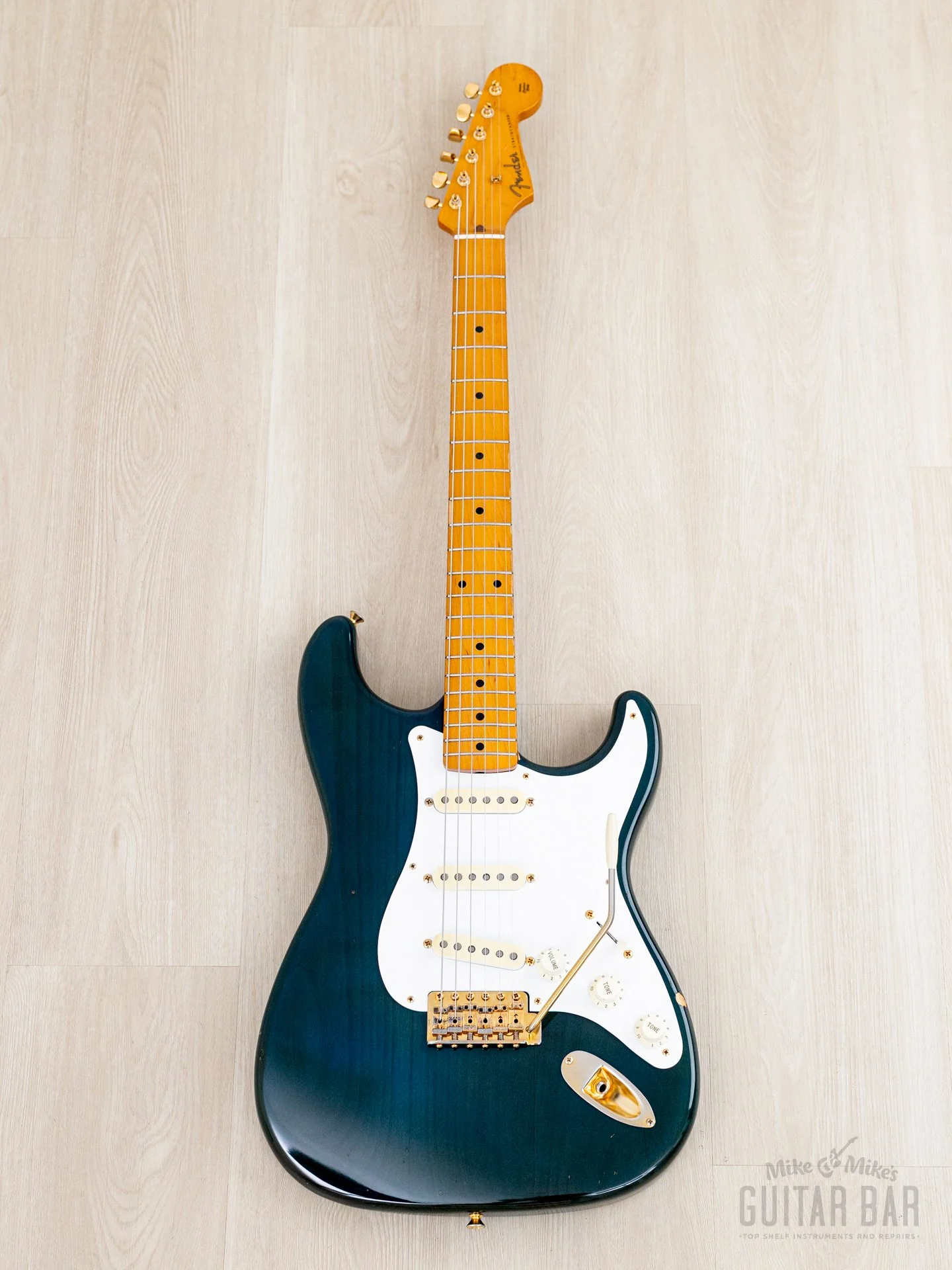 1993 Fender Custom Edition '57 Stratocaster ST57G-65 Charcoal Marine w/ Gold Hardware, Japan MIJ Fujigen - Image 2