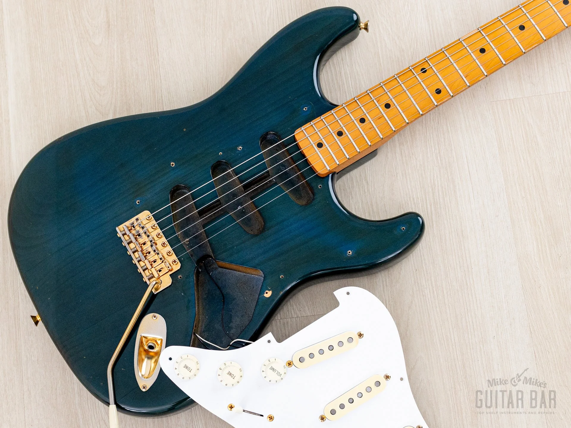 1993 Fender Custom Edition '57 Stratocaster ST57G-65 Charcoal Marine w/ Gold Hardware, Japan MIJ Fujigen - Image 22