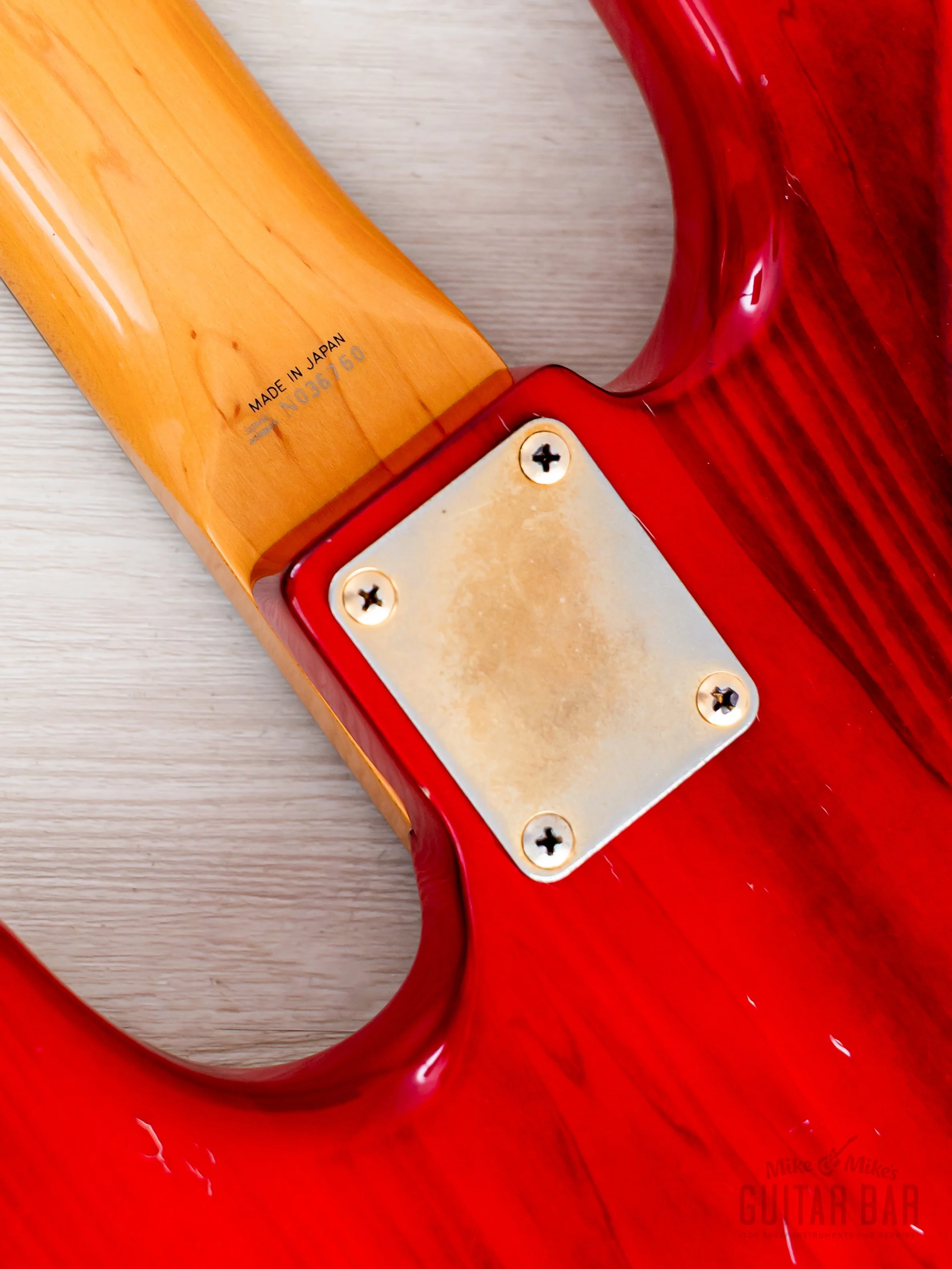 1993 Fender Custom Edition Jazz Bass JB62G-70 Charcoal Red w/ Gold Hardware, Japan MIJ - Image 16
