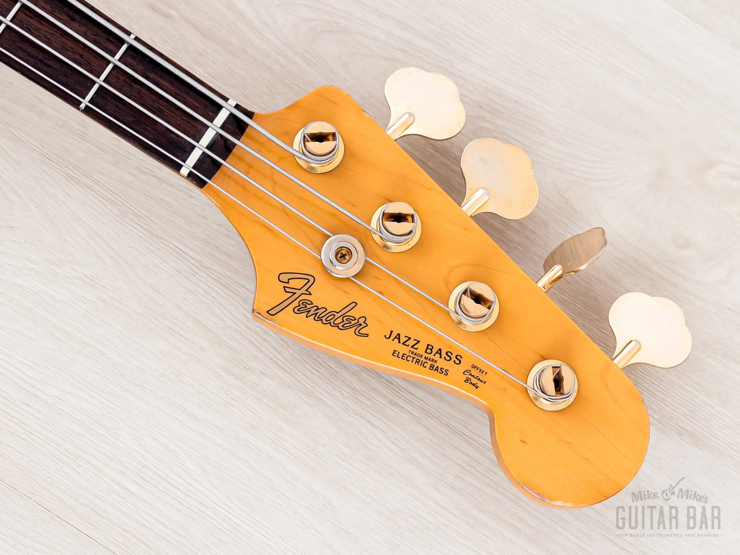 1993 Fender Custom Edition Jazz Bass JB62G-70 Charcoal Red w/ Gold Hardware, Japan MIJ - Image 4