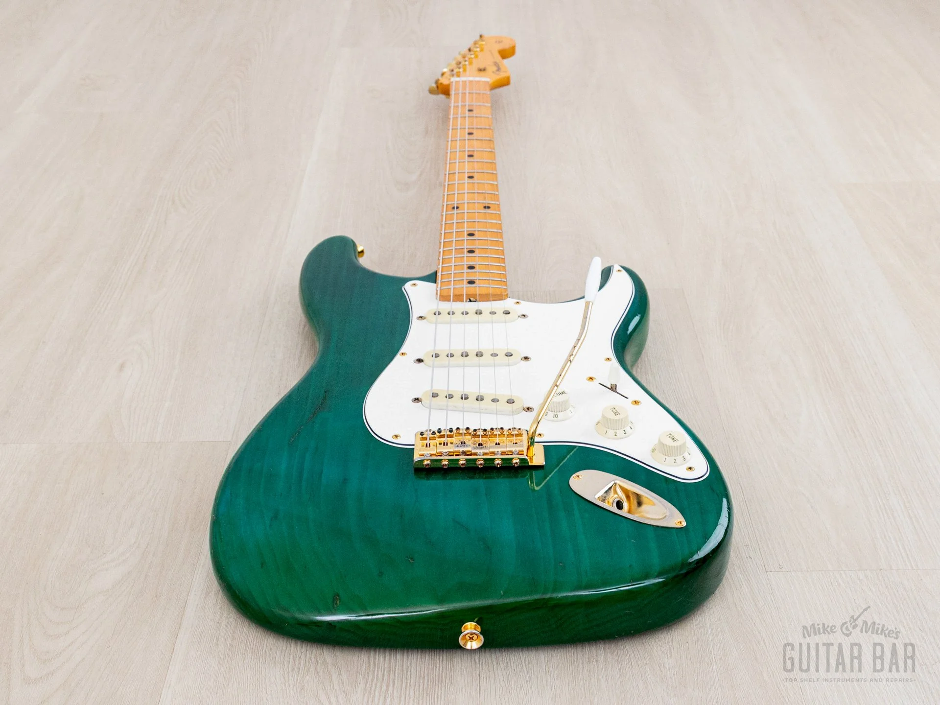 1993 Fender Custom Edition Stratocaster ‘57 Vintage Reissue ST57G-65 Charcoal Green, Japan MIJ Fujigen - Image 11