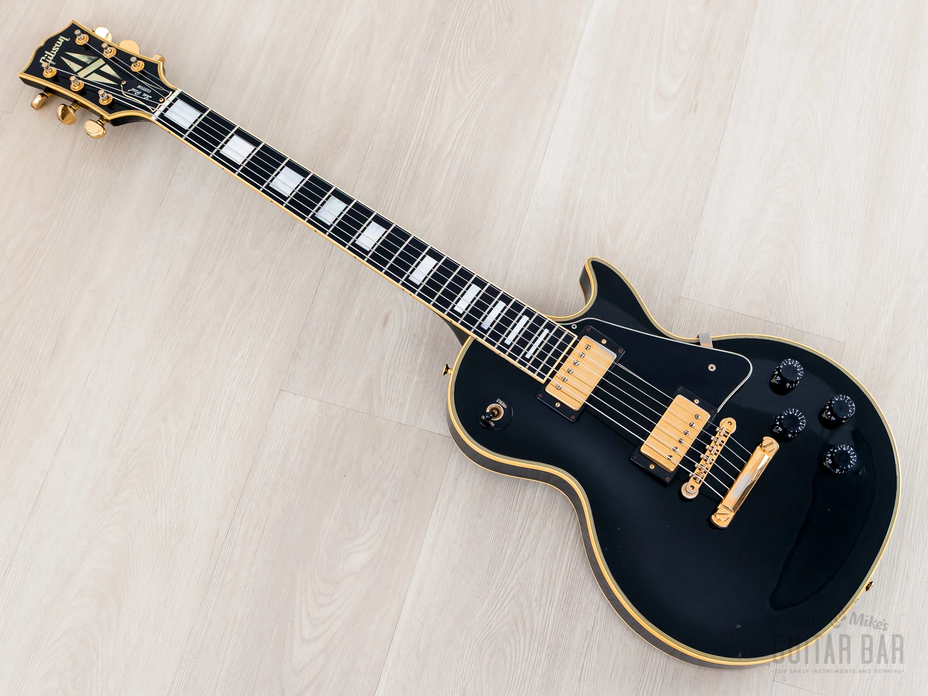 1993 Gibson Historic ‘57 Les Paul Custom Black Beauty LPB7 w/ '57 Classic PAFs & Case - Image 11