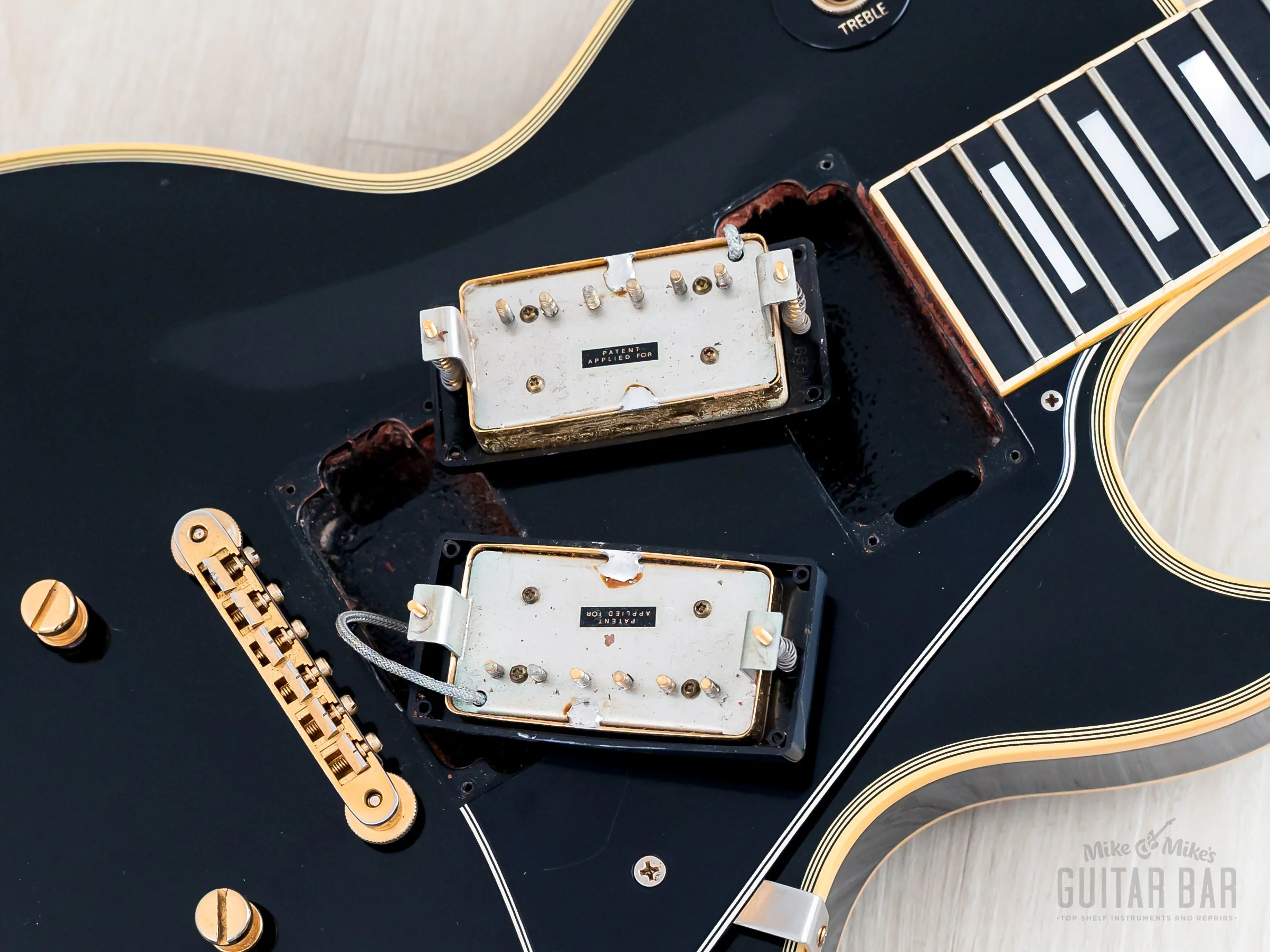 1993 Gibson Historic ‘57 Les Paul Custom Black Beauty LPB7 w/ '57 Classic PAFs & Case - Image 17