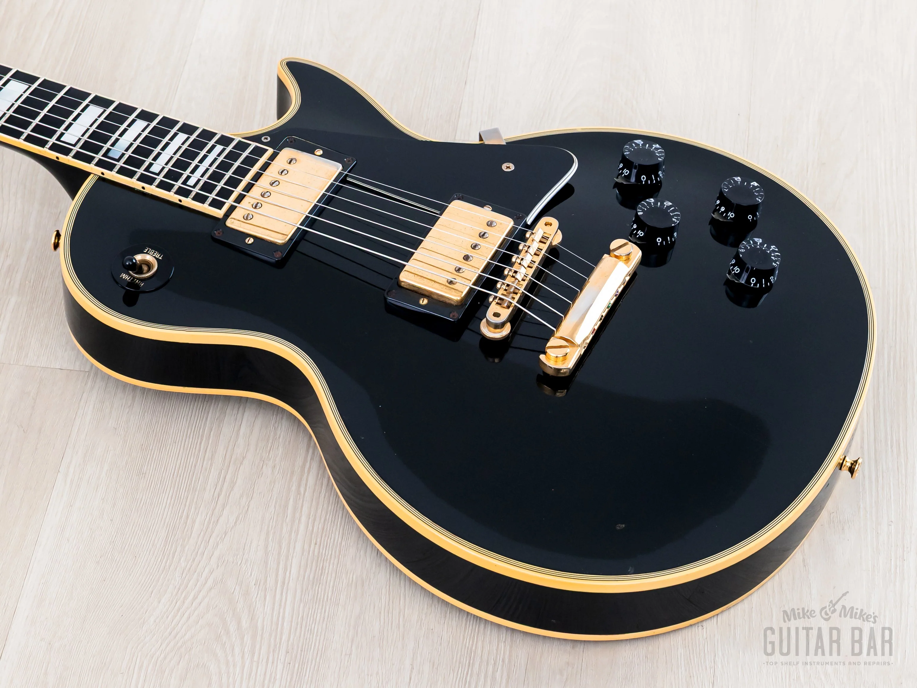 1993 Gibson Historic ‘57 Les Paul Custom Black Beauty LPB7 w/ '57 Classic PAFs & Case - Image 9
