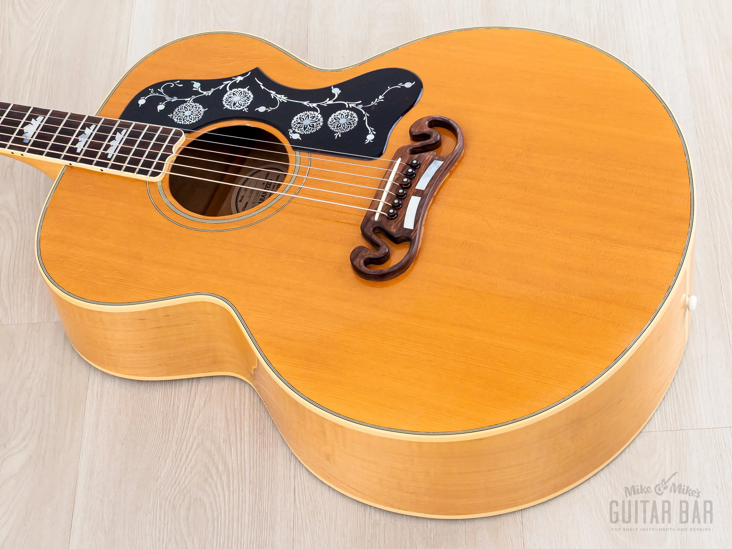 1993 Gibson J-200 Jumbo Guitar Antique Natural, Figured & Near-Mint w/ Case - Image 11