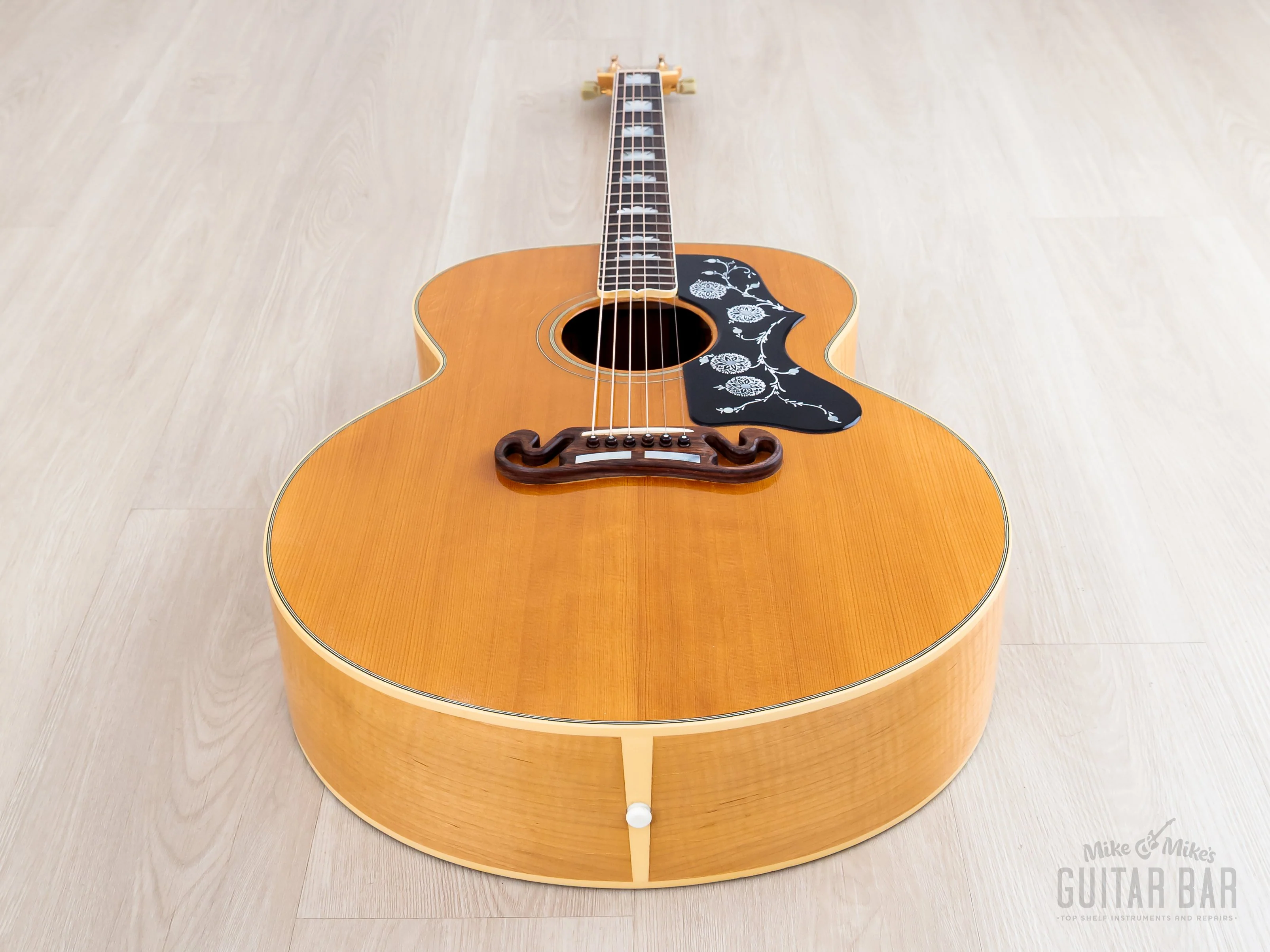1993 Gibson J-200 Jumbo Guitar Antique Natural, Figured & Near-Mint w/ Case - Image 12